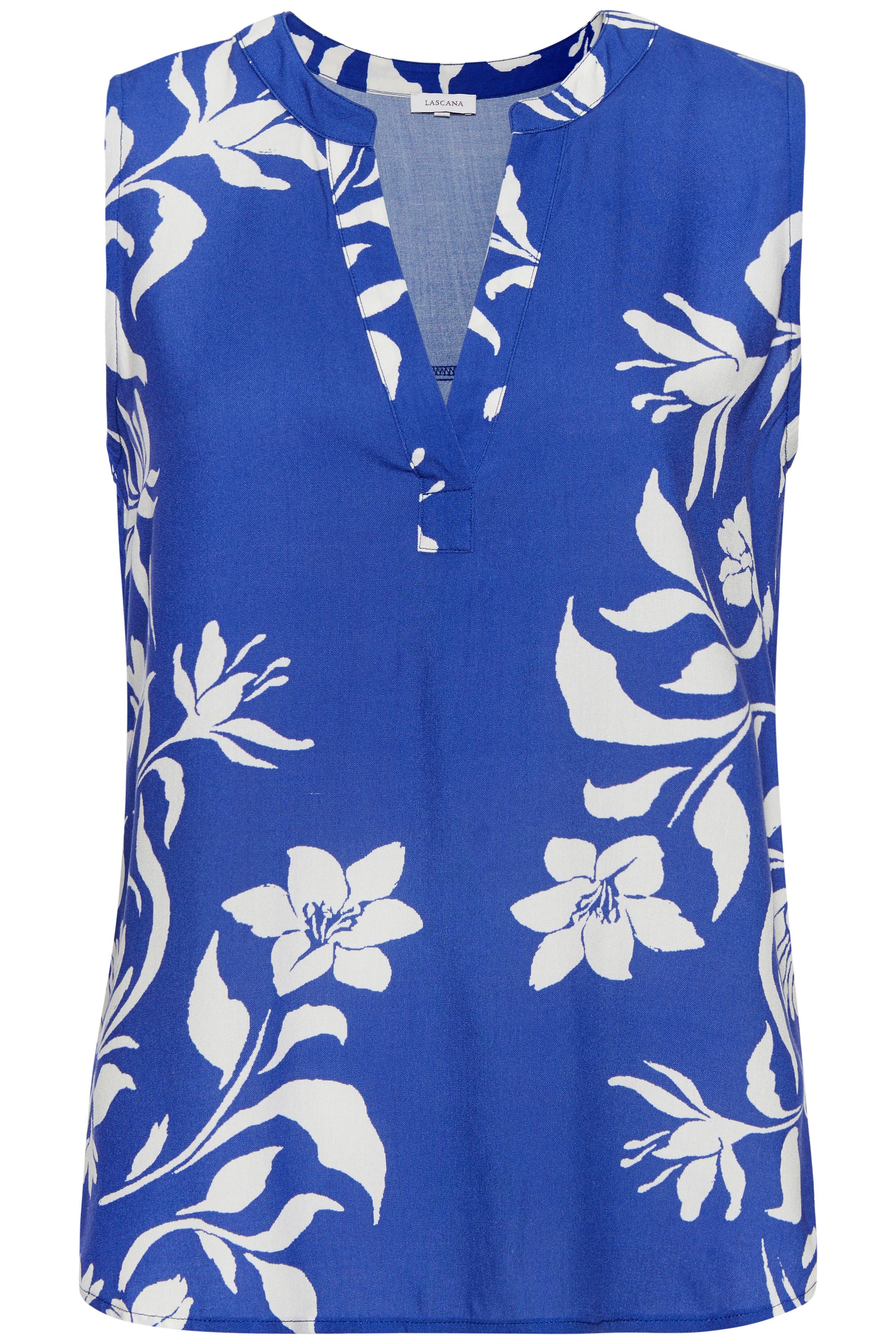 LASCANA Blusentop mit Blumenprint und V-Ausschnitt, günstig online kaufen
