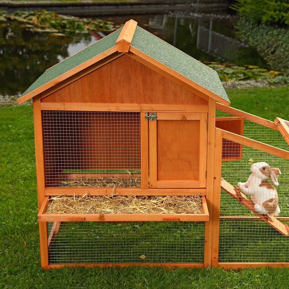 Melko Kleintierstall Kaninchenstall Hasenstall Kleintierstall Hasenkäfig Kaninchenkäfig, Wetterfest