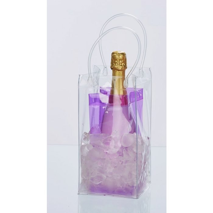 JOKA international Weinflaschenhalter Flaschenkühler Eistasche 2er Set lila (2-St)
