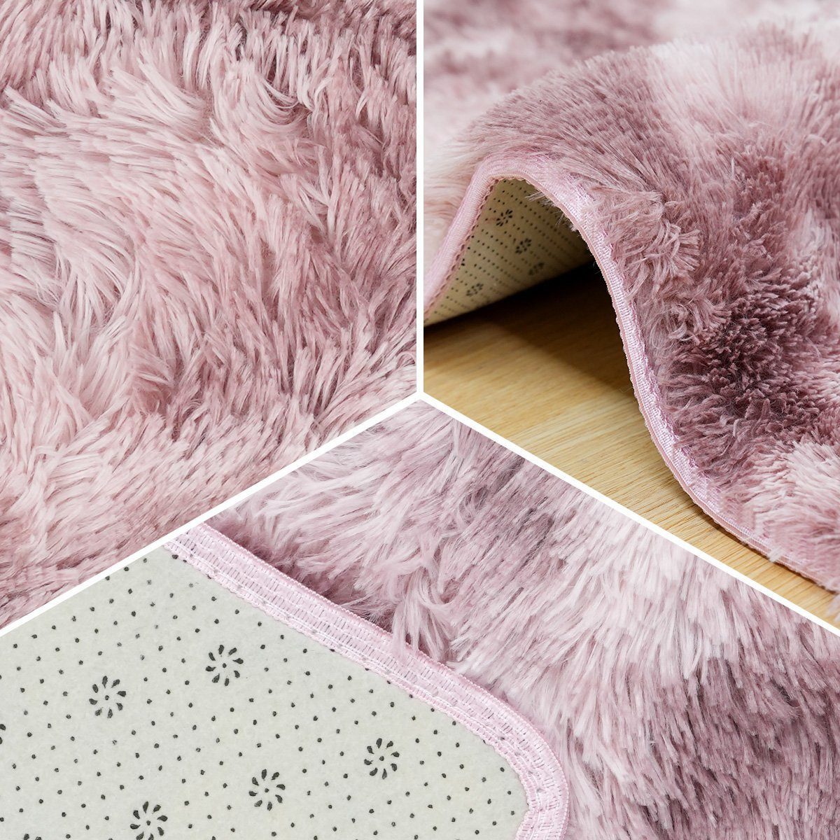 Simloveve Langflor-Teppich Superweicher flauschiger moderner Schlafzimmerte günstig online kaufen