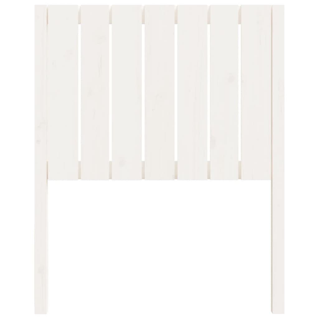 vidaXL Kopfteil St) Kiefer, cm (1 Kopfteil Massivholz 80,5x4x100 Weiß