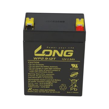 Kung Long Kung Long WP2.9-12T 12V 2,9Ah AGM Blei Bleiakku Batterie wartungsfrei Bleiakkus