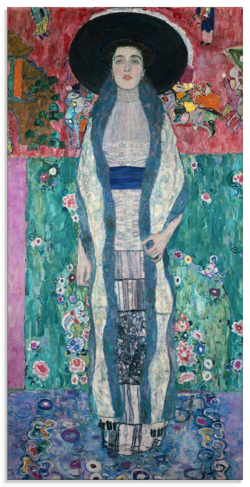 Artland Glasbild Bildnis Adele Bloch-Bauer St), (1 in Größen Frau 1912, verschiedenen II
