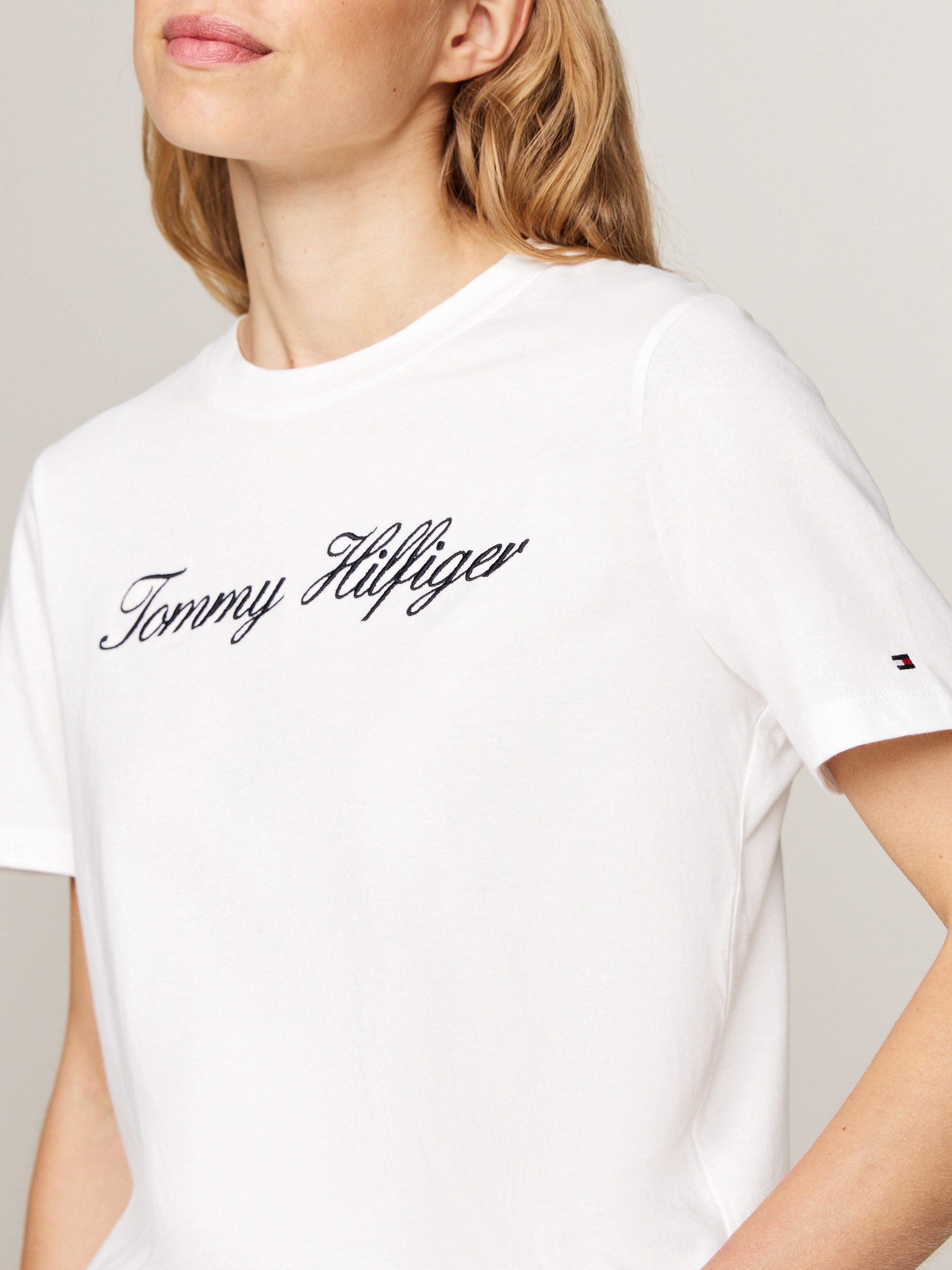 Tommy Hilfiger T-Shirt NOS SCRIPT REGULAR C-NK SHORT SLEEVE mit Rundhals un günstig online kaufen