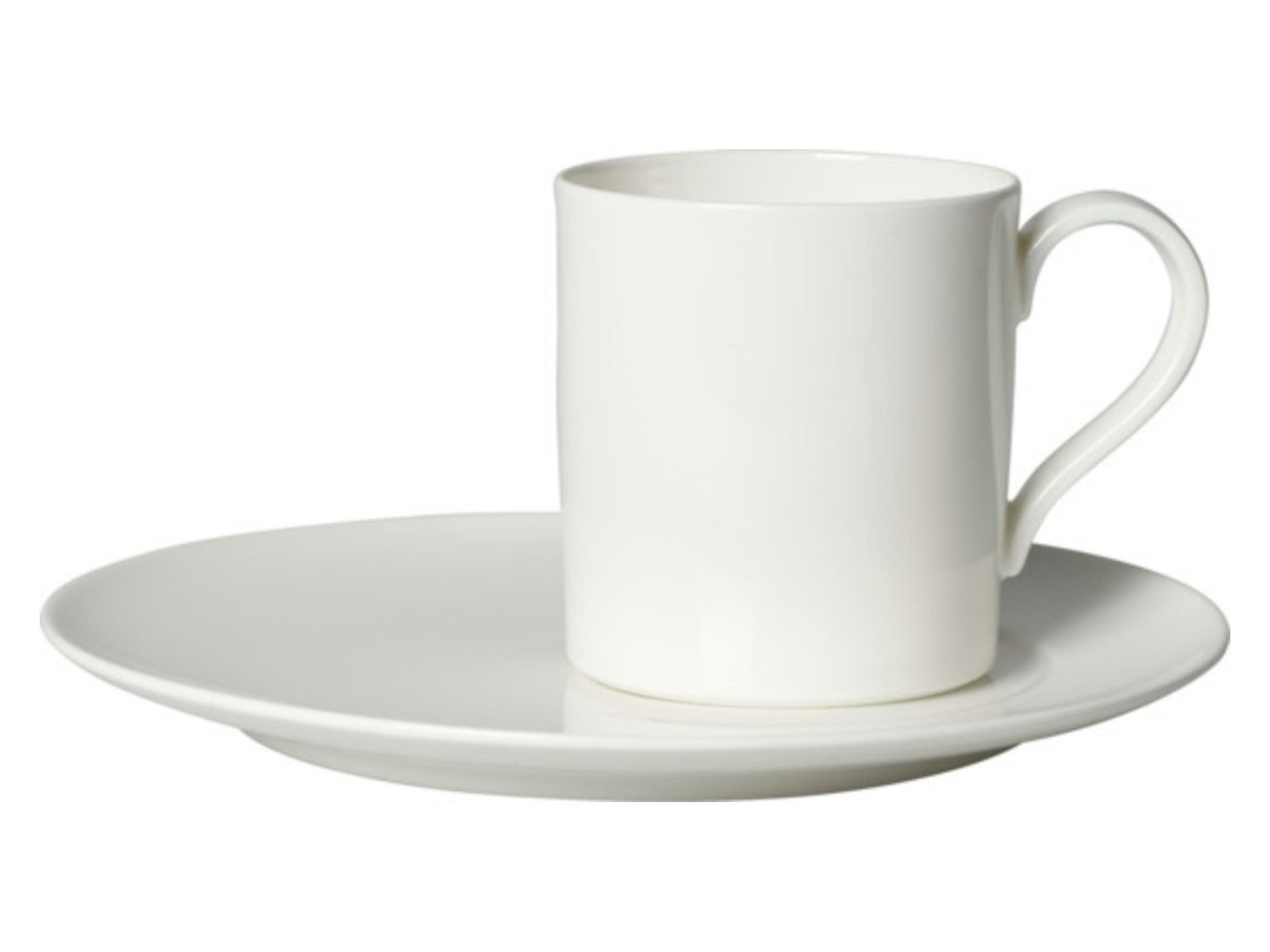 Villeroy & Boch Tasse Signature Metrochic Blanc Kaffeet. m.Unterer 2tlg., Porzellan