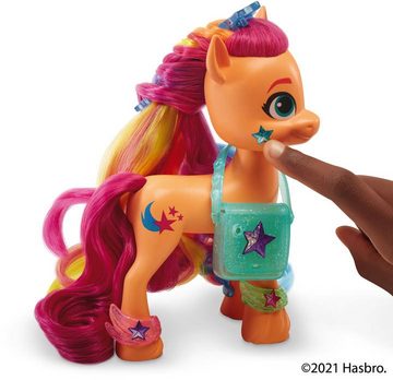 Hasbro Spielfigur My Little Pony, A New Generation - Regenbogenmähne Sunny Starscout, mit langen, pinkfarbenen Haaren und Sternschnuppen-Schönheitsfleck