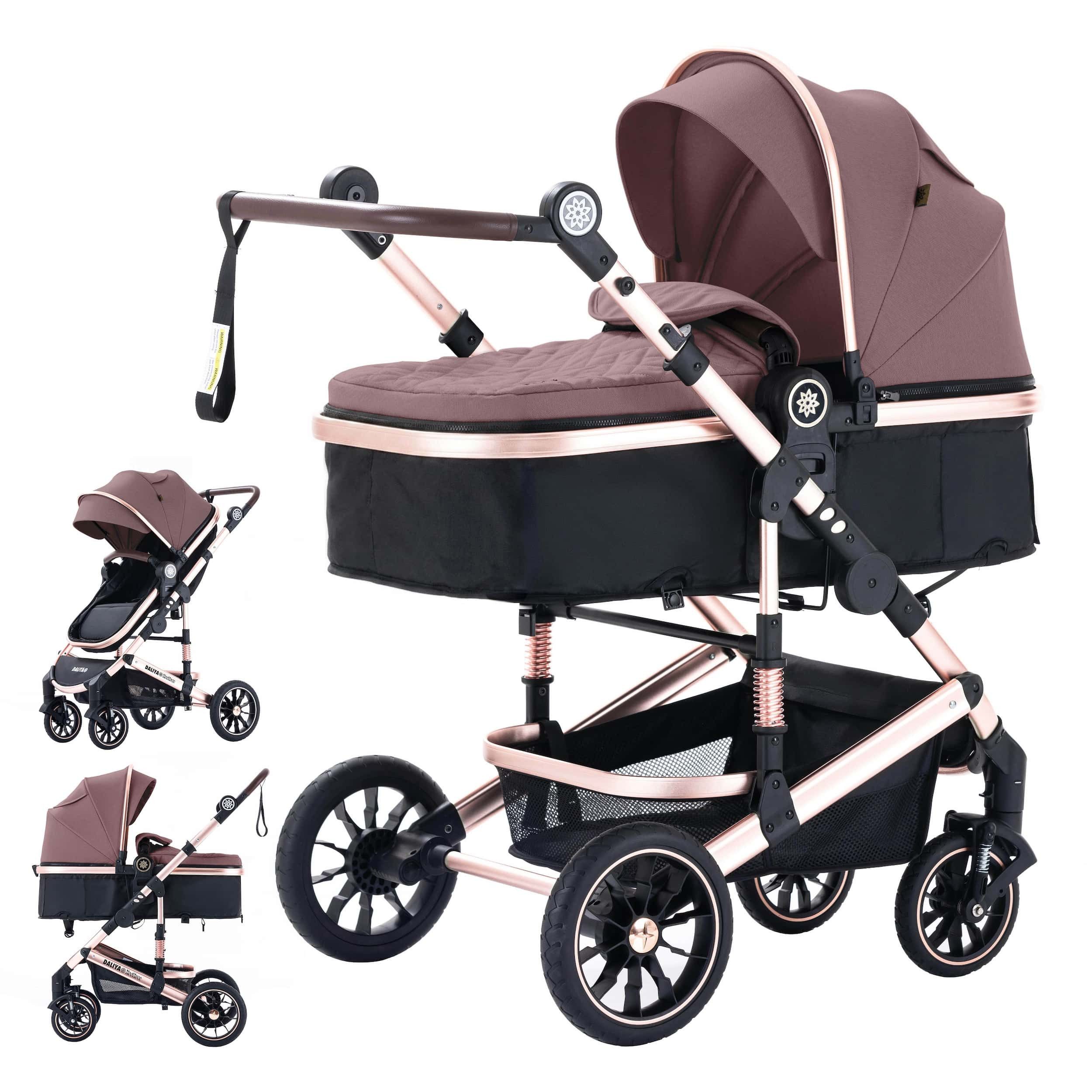 Daliya® Kombi-Kinderwagen NEOMOVE 2in1 Kinderwagen, Buggy und Babywanne in einem, Babywanne und Sportsitz, Alu-Rahmen, Großer Einkaufskorb
