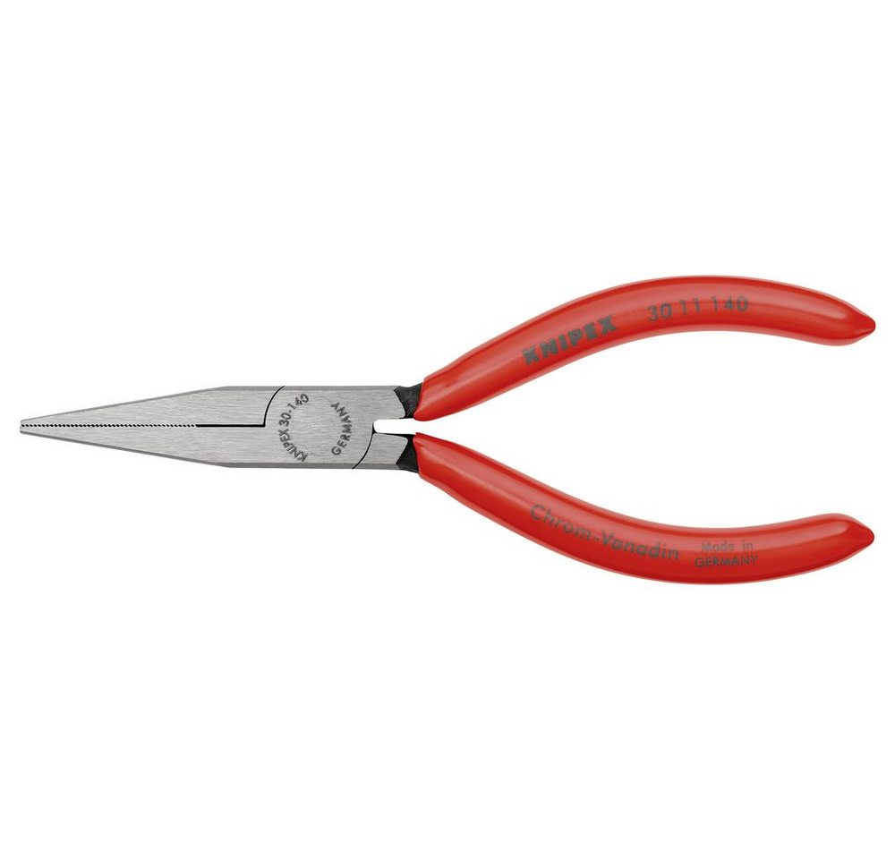 Thumbnail - Knipex Flachzange Knipex 30 11 140 Elektronik- u. Feinmechanik Flachzange Gerade Chrom-V