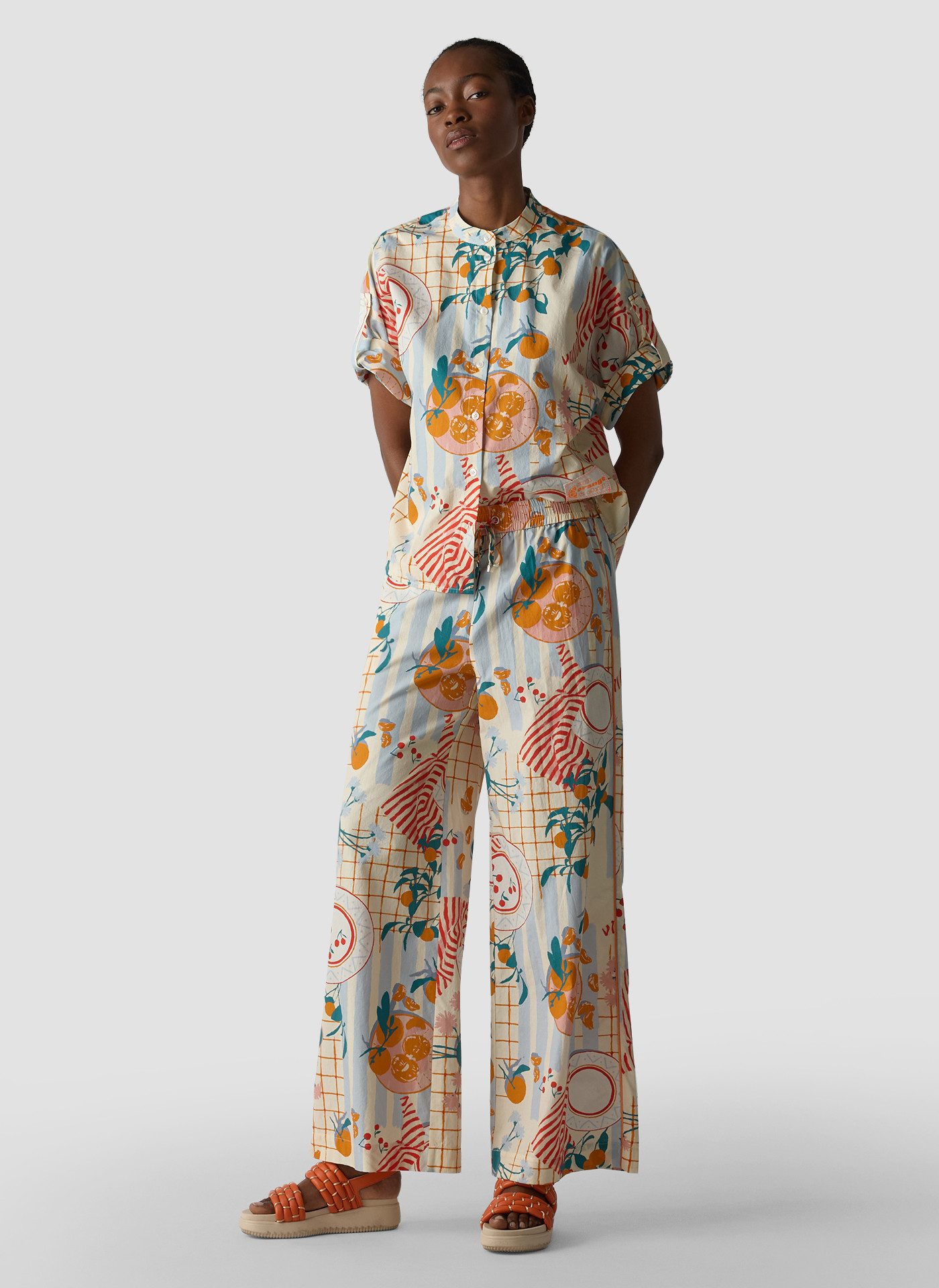 LeComte Kurzarmshirt Orange Juice
