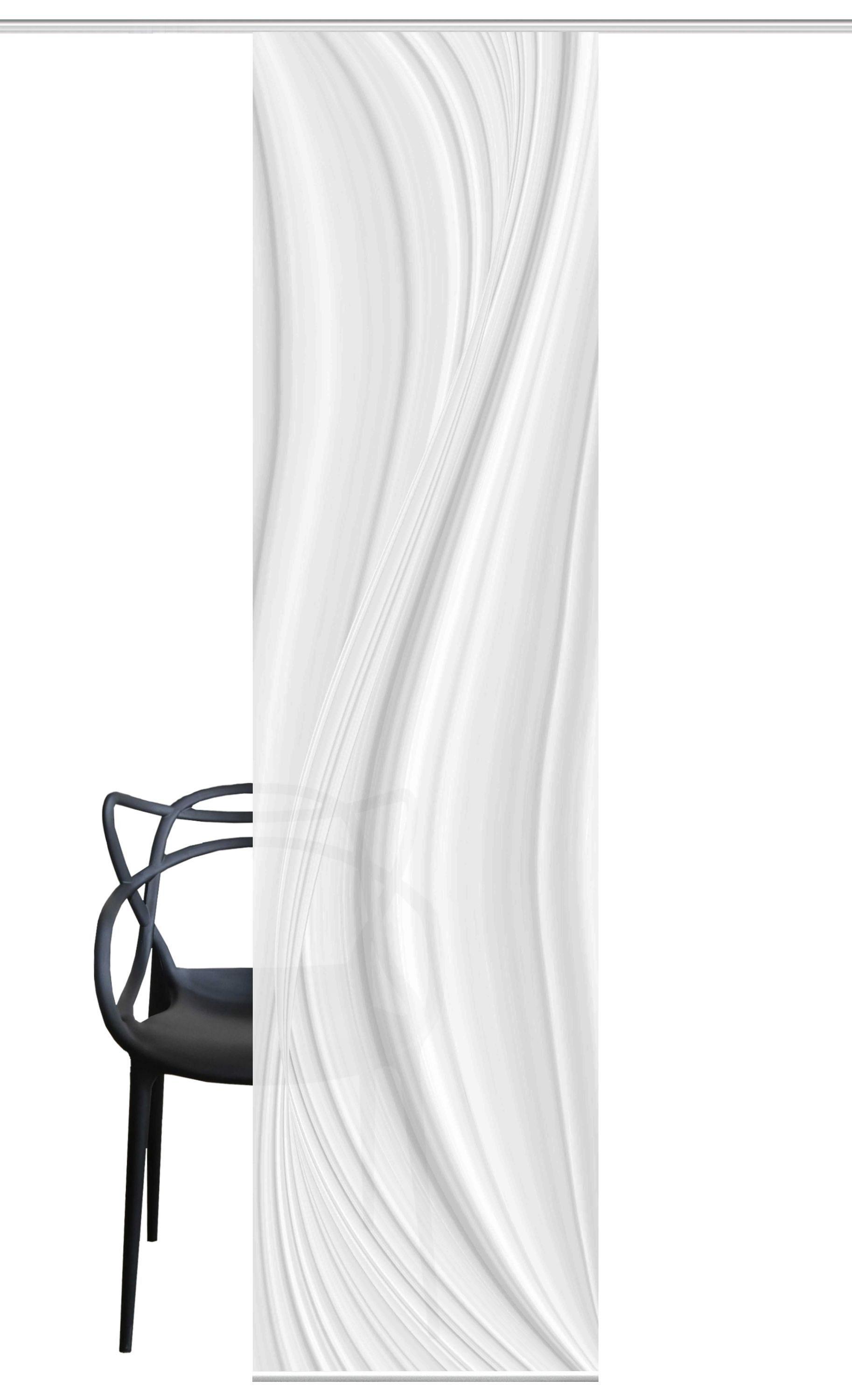 HOME WOHNIDEEN Schiebegardine 84677 Schiebegardine LAURINA Digitaldruck Dekostoff Seidenoptik 245x60 (1 St), Paneelwagen, blickdicht, 100% Polyester