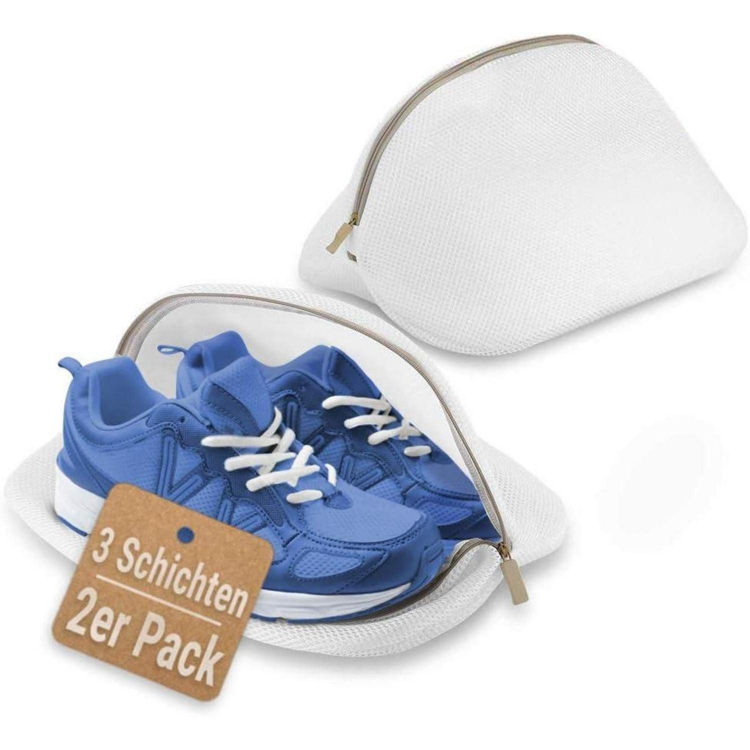 LuxusKollektion Wäschenetz 2er Pack Wäschenetz Wäschesack Schuhe Sneaker Schutz für Waschmaschine