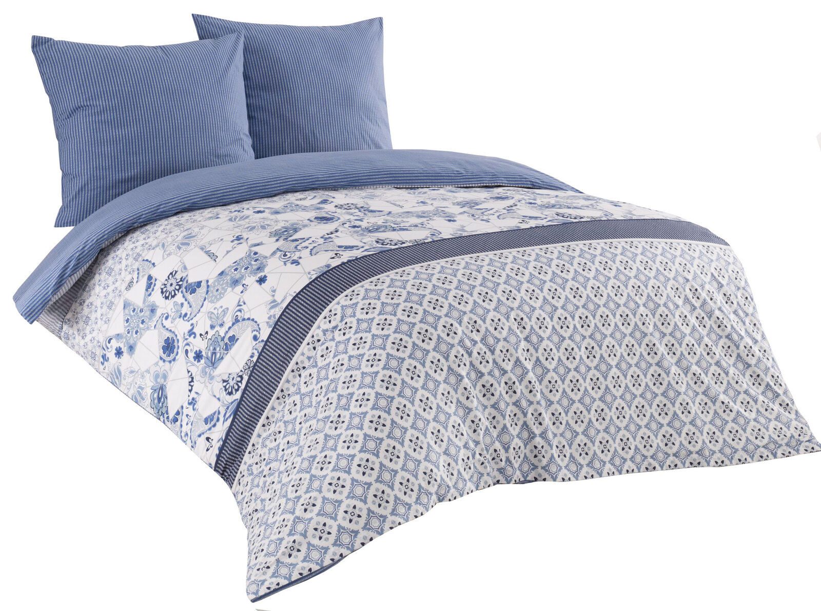 Visaggio Bettwäsche 100% Baumwolle Bettbezug Set in 6 Größen, Renforcé, 3 t günstig online kaufen