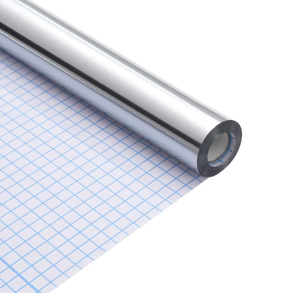 vidaXL Наклейки Möbelaufkleber Sonstiges Silber 500 x 90 cm PET, (1-tlg)