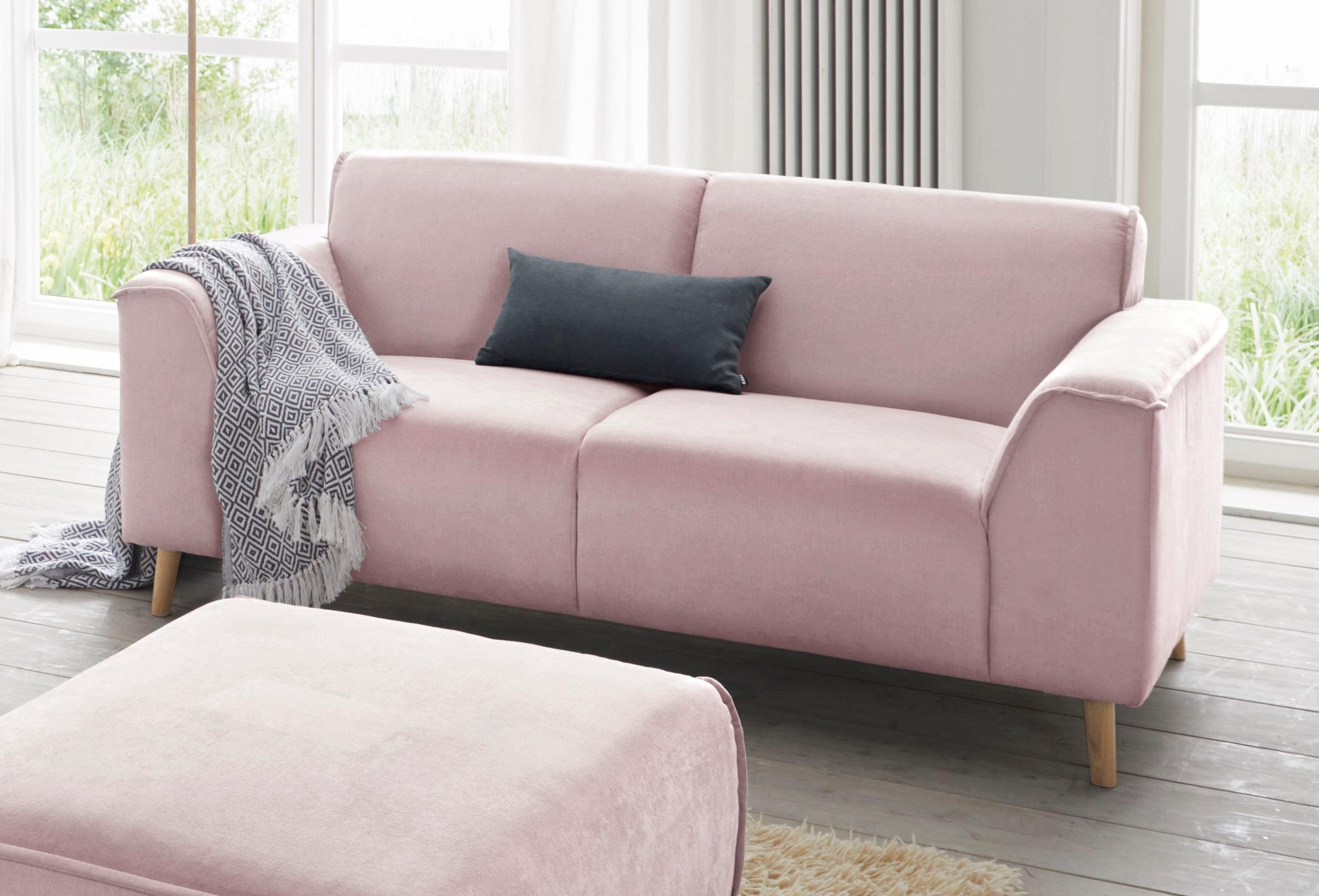 Home affaire 2-Sitzer Janek Scandic Design, elegant und zeitlos, mit Federkern und Keder in scandinavischem Design