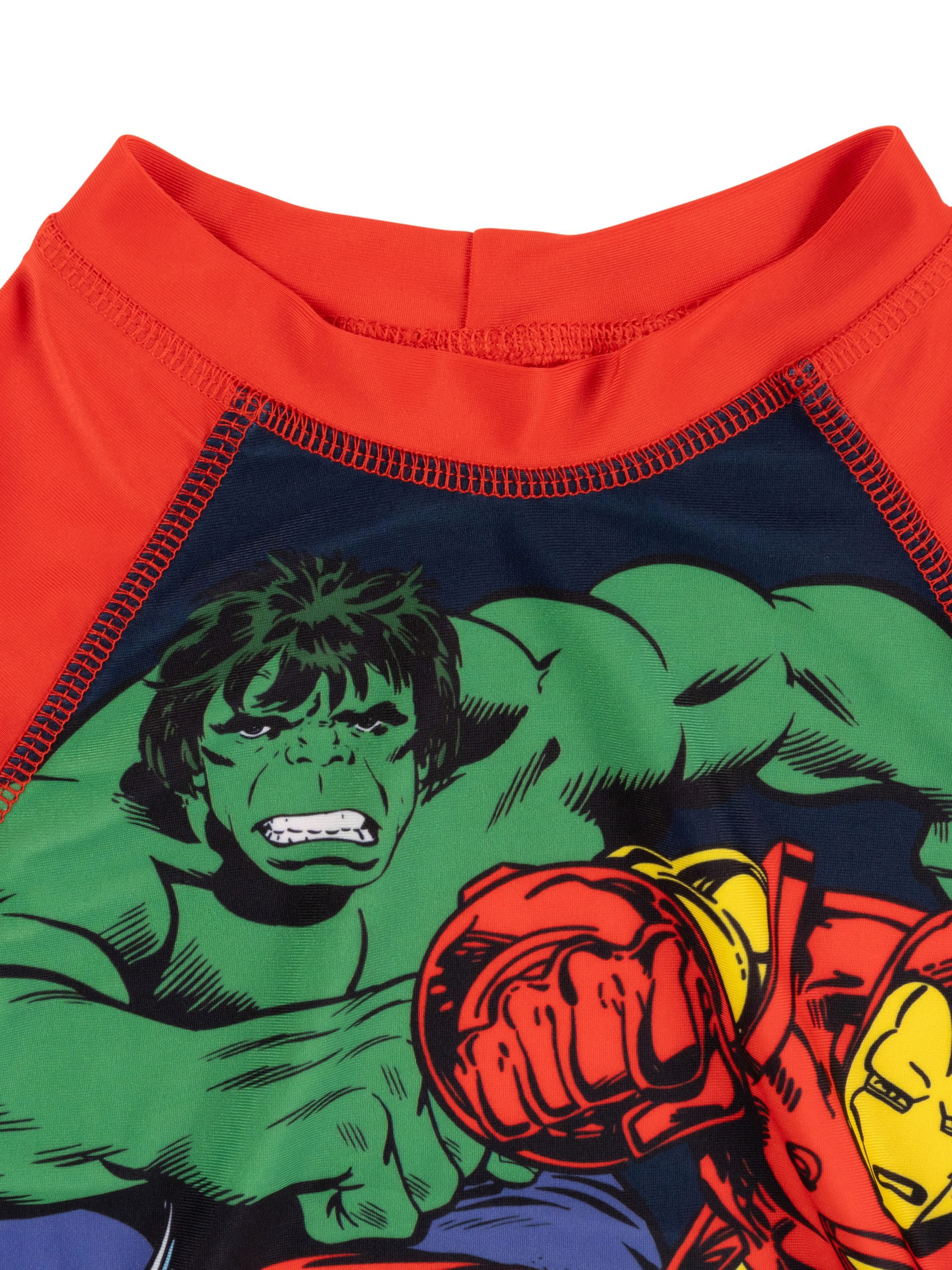 United Labels® Badeanzug Marvel The Avengers Schwimmset UV-Schutz 30 Badeanzug Zweiteiler – Bild 4 von 5