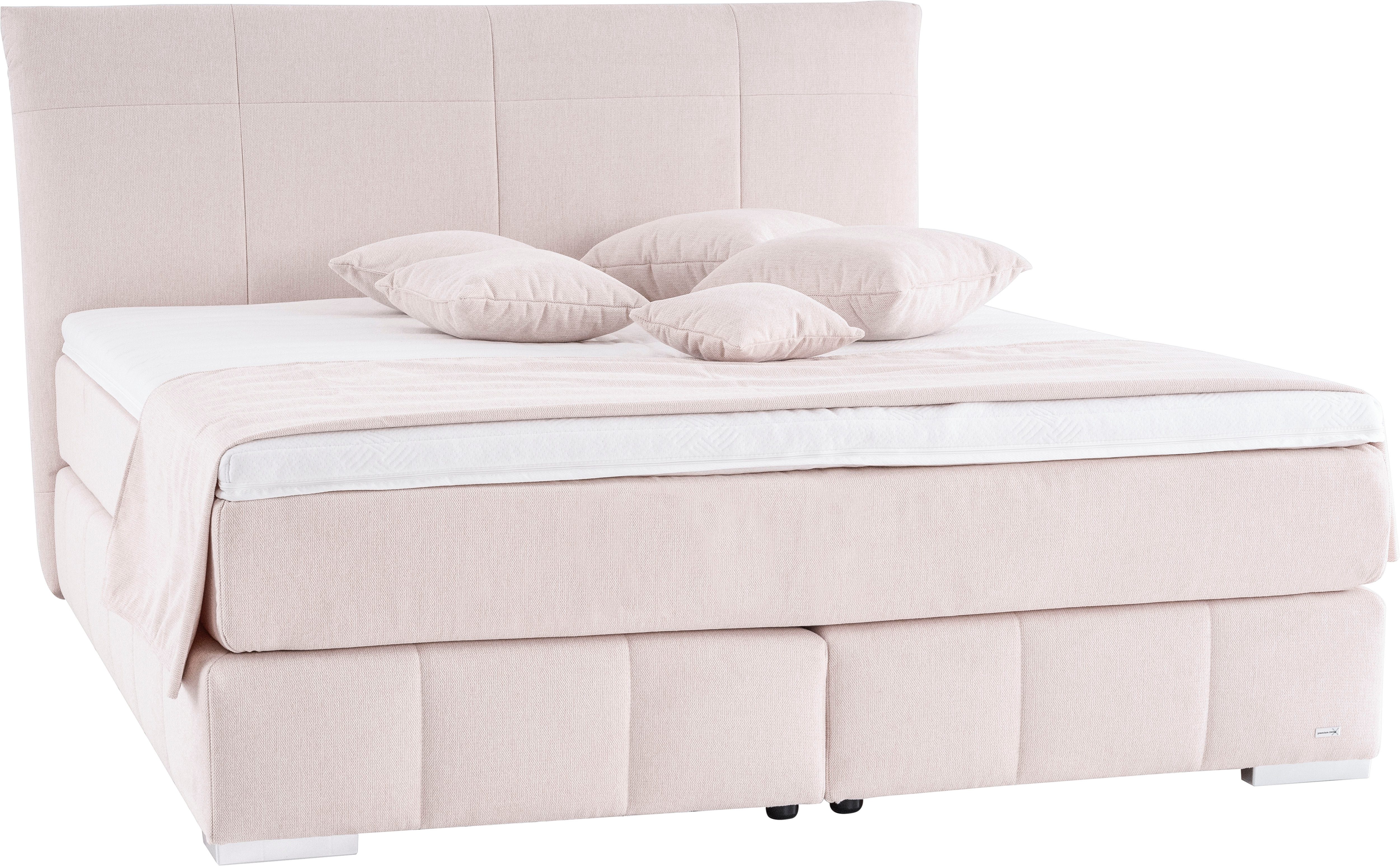 alina Boxspringbett Luga, 188 cm breit, inkl. Matratze und Komfortschaum-Topper