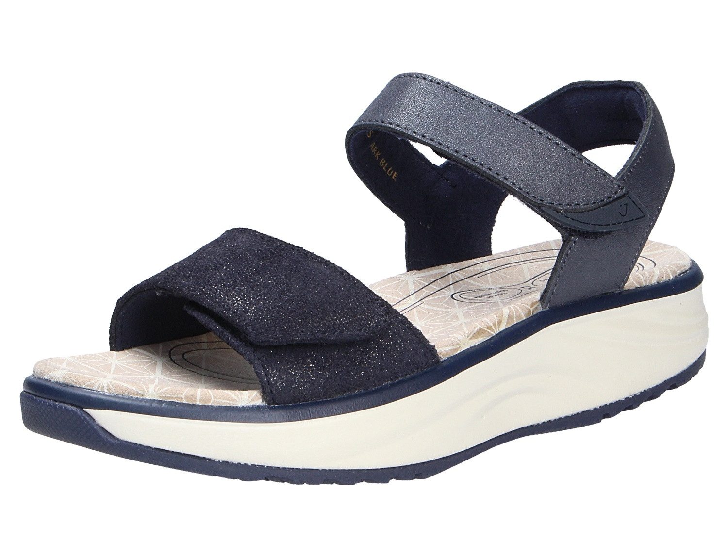 Joya Damen Sandale (Bequemes Fußbett) Echtleder