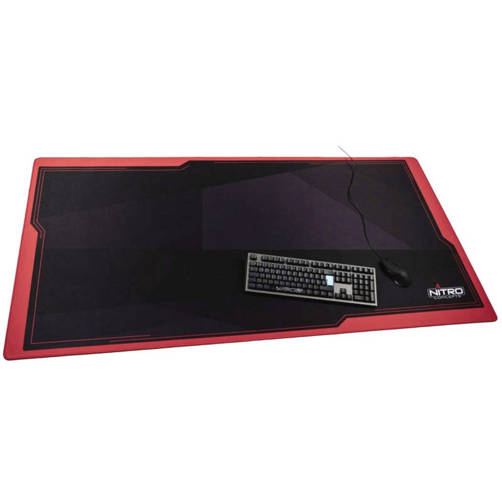 NITRO CONCEPTS Mauspad Nitro Concepts DM16 Gaming-Mauspad Schwarz, Rot
