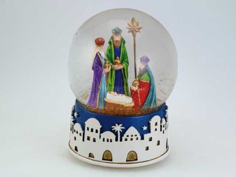 Musicboxworld Spieluhr Spieluhr - Krippen-Schneekugel 100 mm