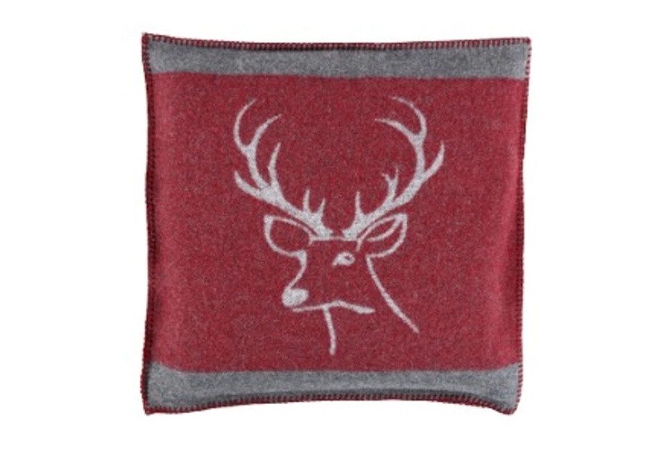 Eskimo Dekokissen Surselva Alpenchic Hirschkopf, inklusive Kissenfüllung