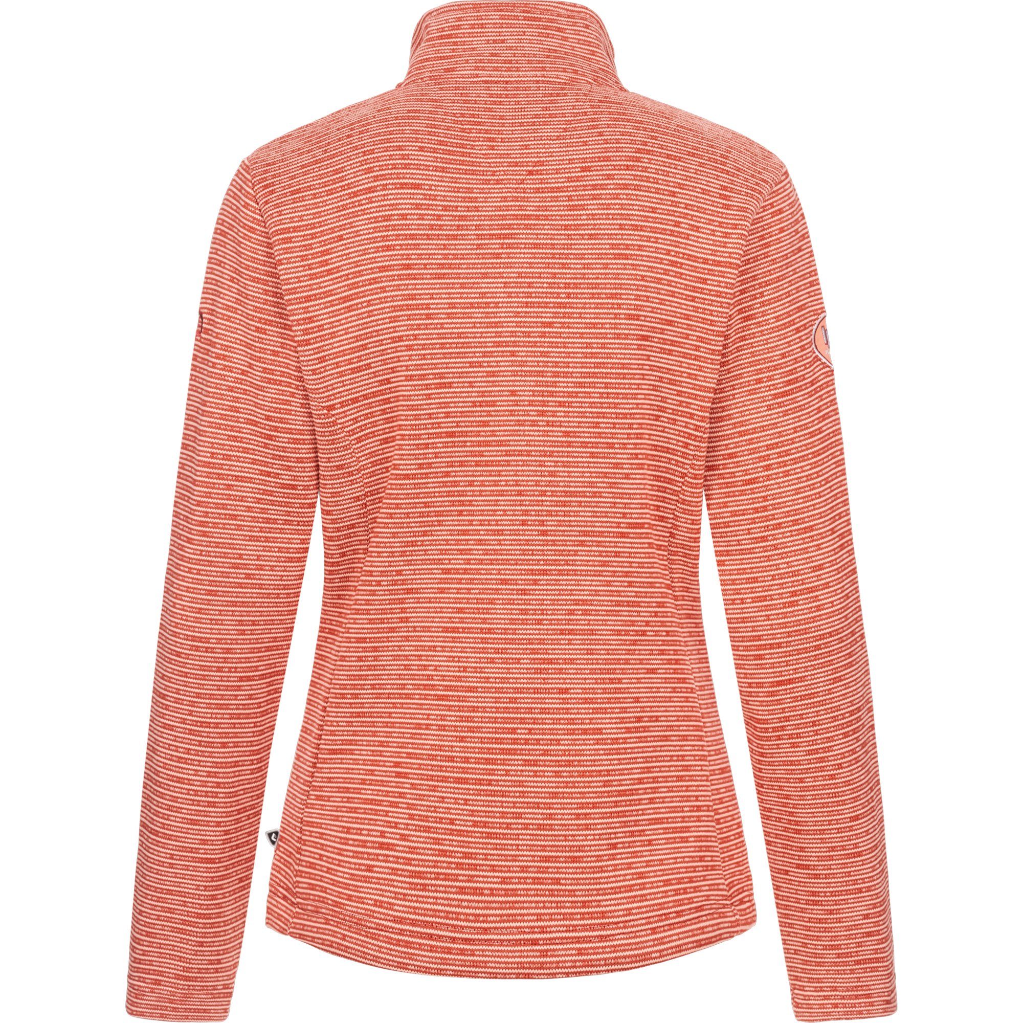 DEPROC Active Strickfleecejacke CALEDONIA WOMEN Kontrastreissverschluss