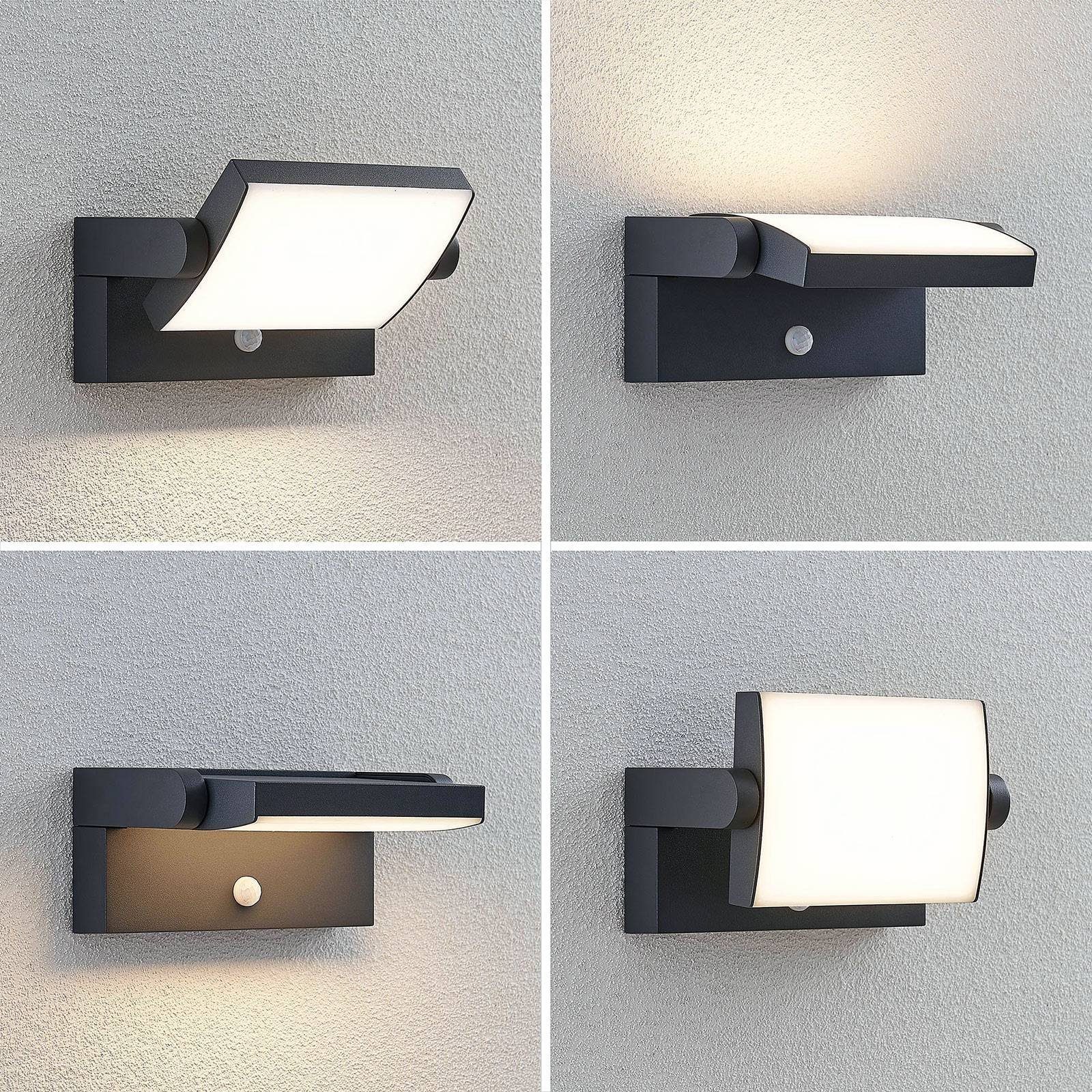 Lindby Außen-Wandleuchte Sherin, 1 x 10,8 W LED, warmweiß
