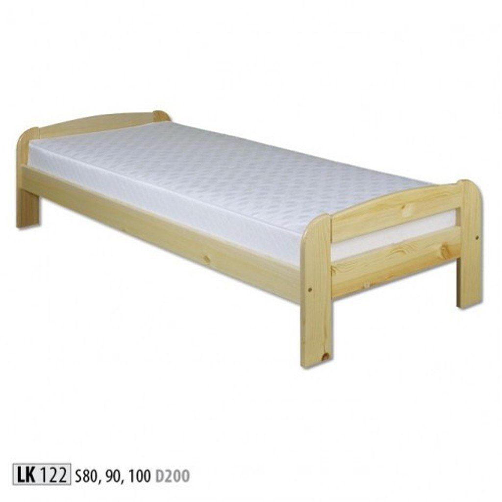 JVmoebel Holzbett, Bett Holz Massive Schlafzimmer Betten 100x200cm Einzelbett