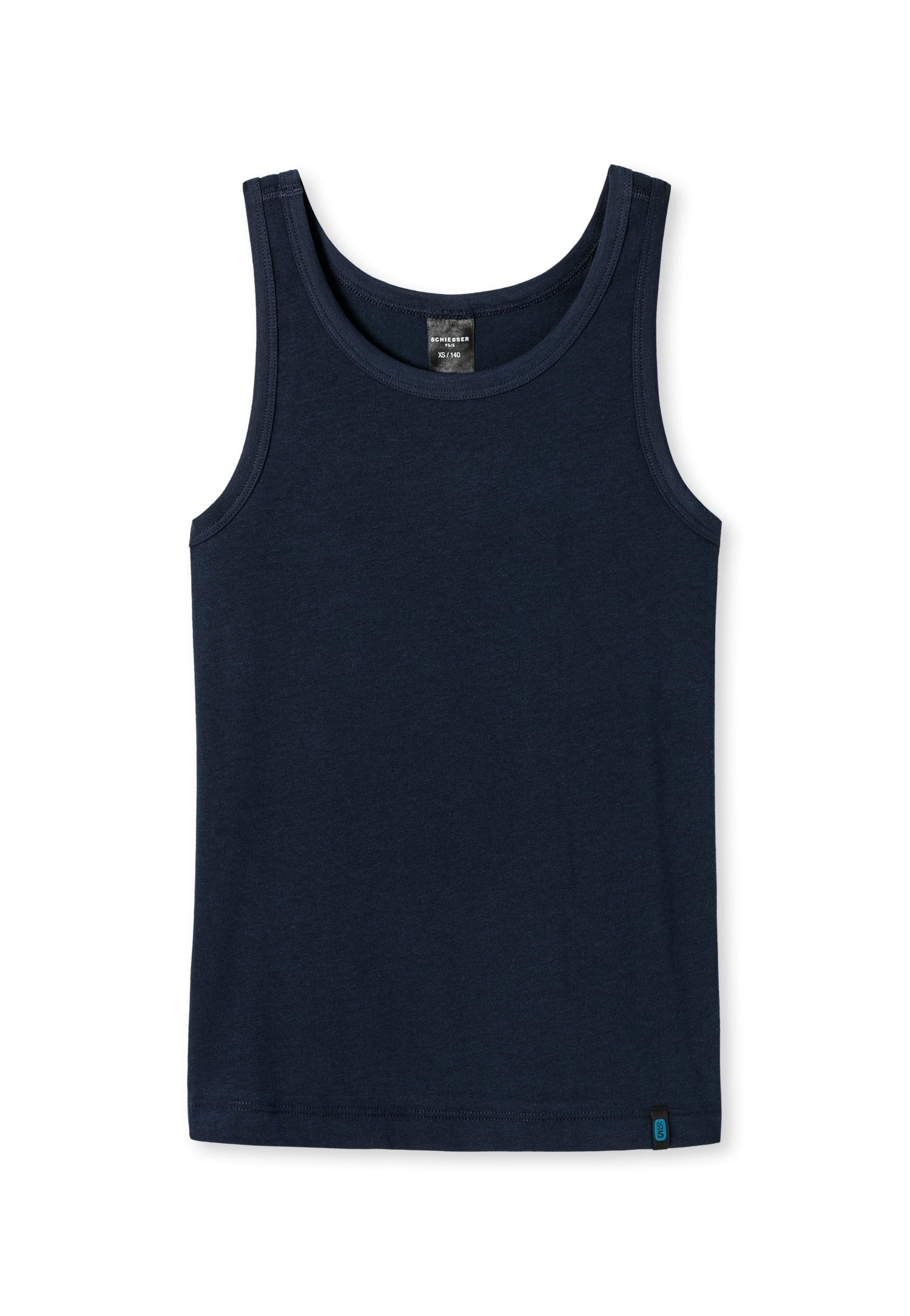 Schiesser Unterhemd Jungen Tank Top - Shirt, Unterhemd ohne Arm Blau | Unterhemden