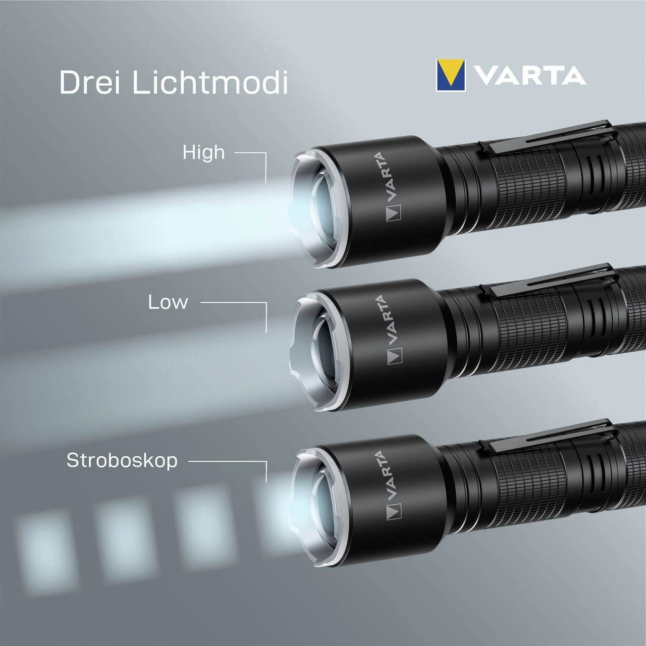 VARTA Taschenlampe Aluminium Light F30 Pro