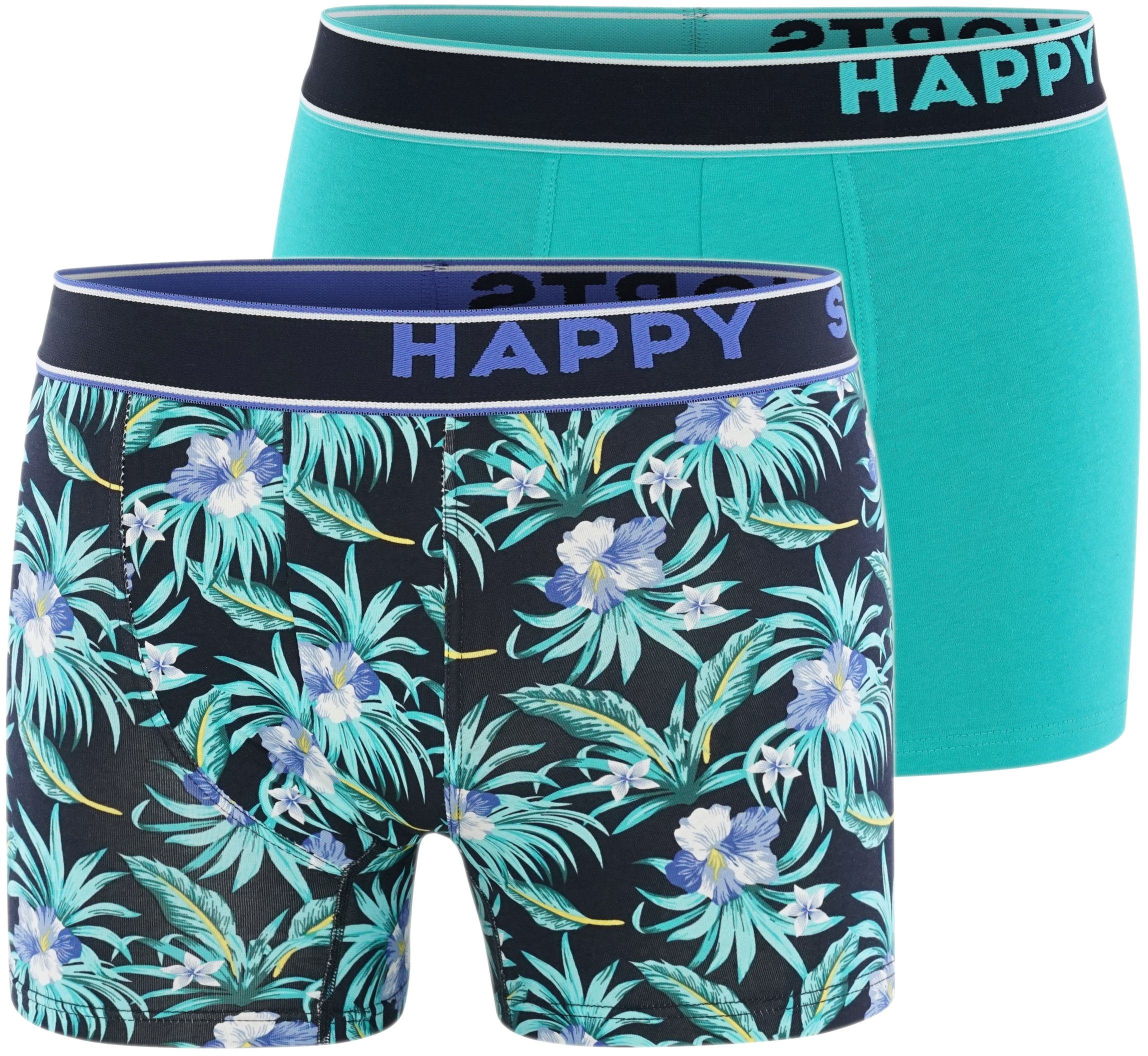 Pants Flowers Hawaii 2-Pack SHORTS Trunks Retro HAPPY (2-St)