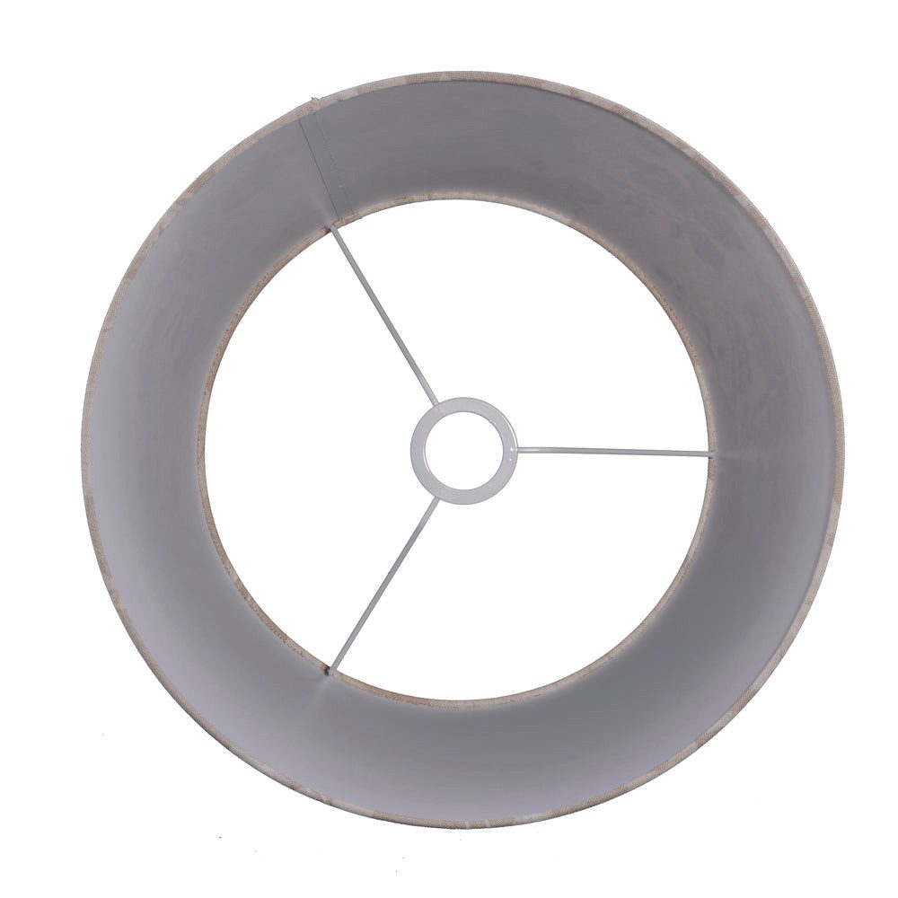 Dirk Davids Leuchten GmbH Lampenschirm Lampenschirm Rund in Leinen Leber für Tischleuchte Tischlampe 35-25-19, Elegantes Design für jeden Stil – Bild 2 von 5