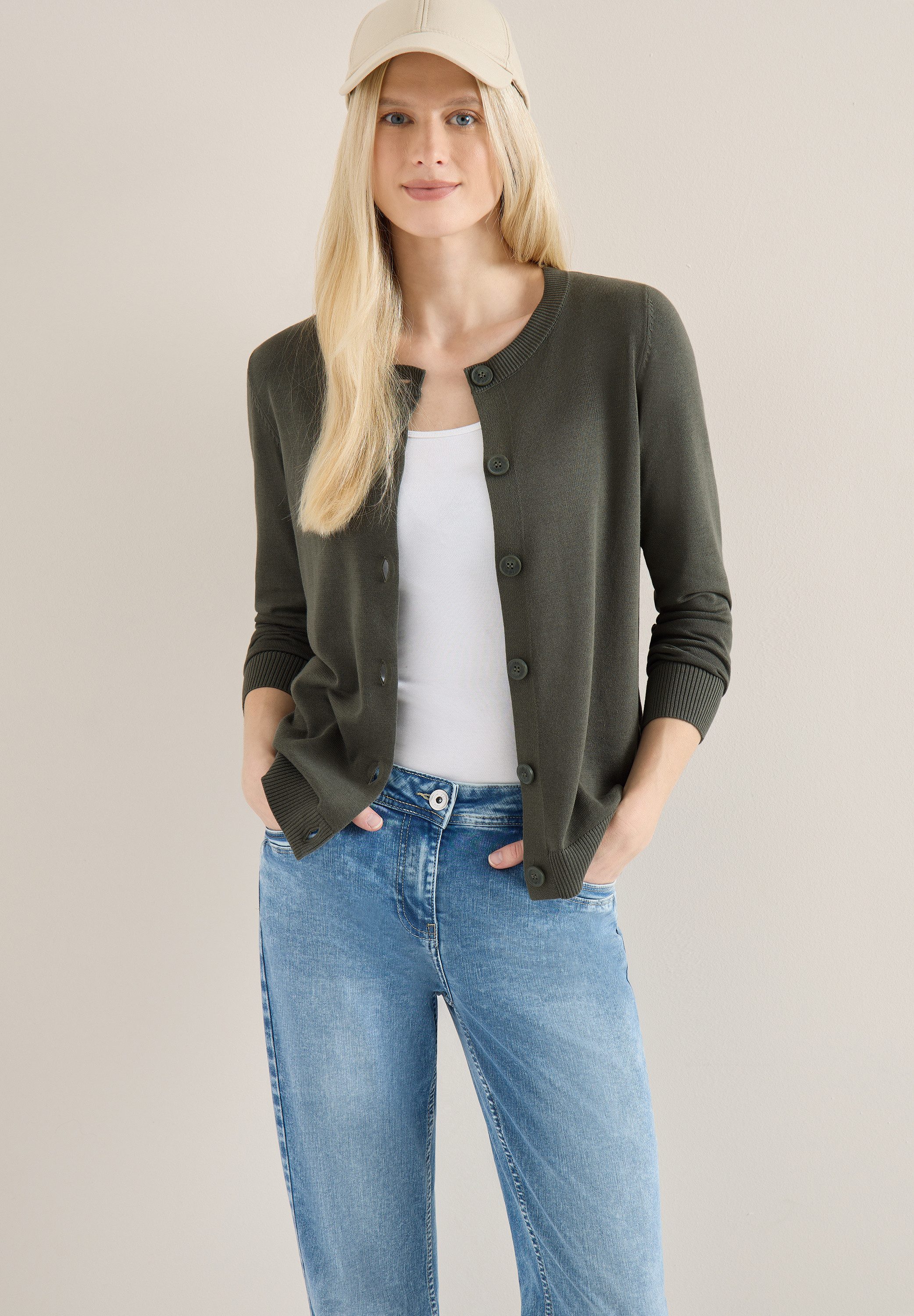 CECIL Cardigan mit Rundhalsausschnitt günstig online kaufen