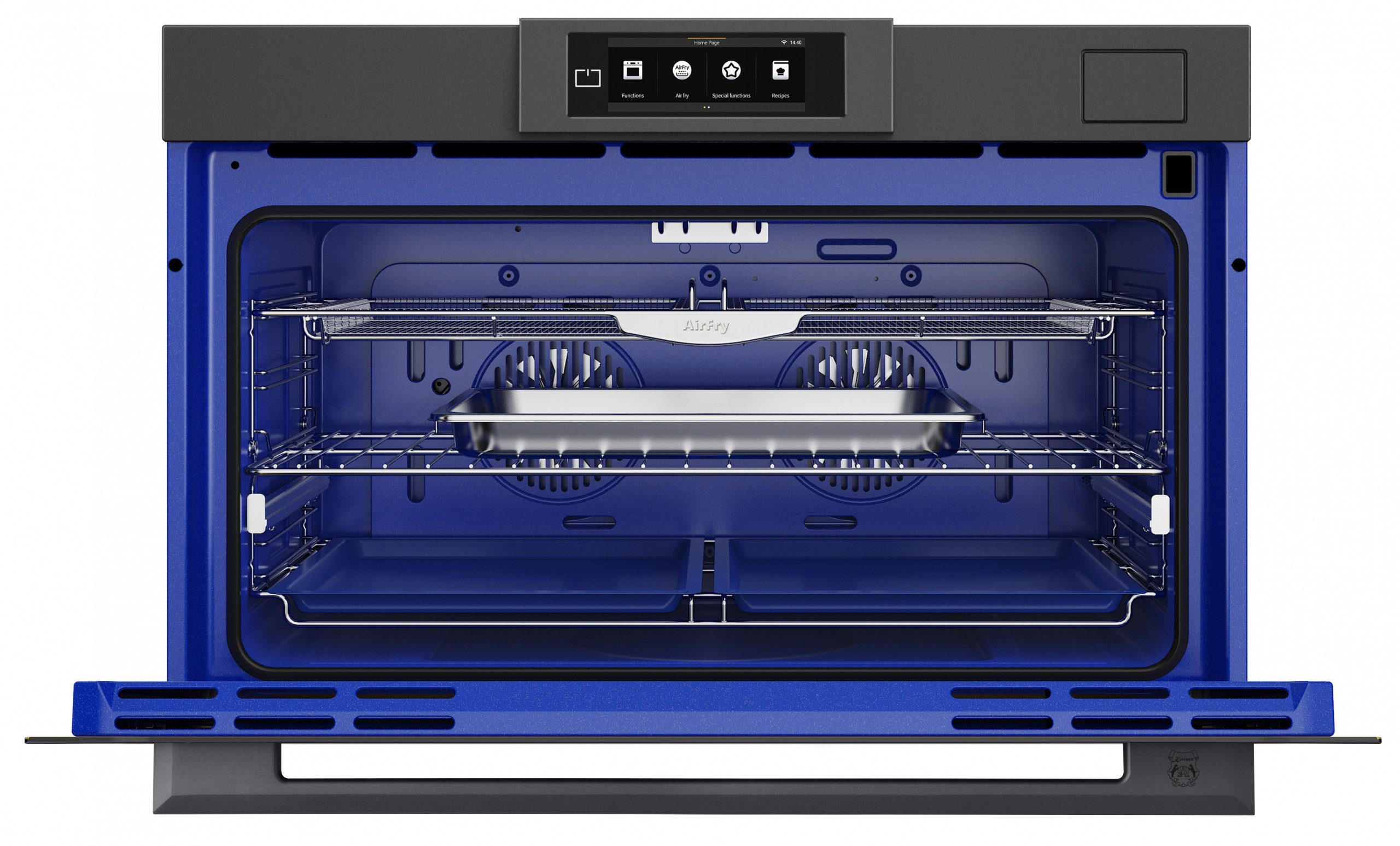 Kaiser Küchengeräte Backofen-Set Herd Set Autark Einbau Dampfbackofen XXL 90 cm, 133 L, 100 % Dampfgaren, Air Fry, Heißluftsystem PLUS+Induktions Kochfeld Autark Herd Power Booster 90 cm Anti Scratch/ mat EH 9341+KCT 9110 FI, mit 1-fach-Teleskopauszug
