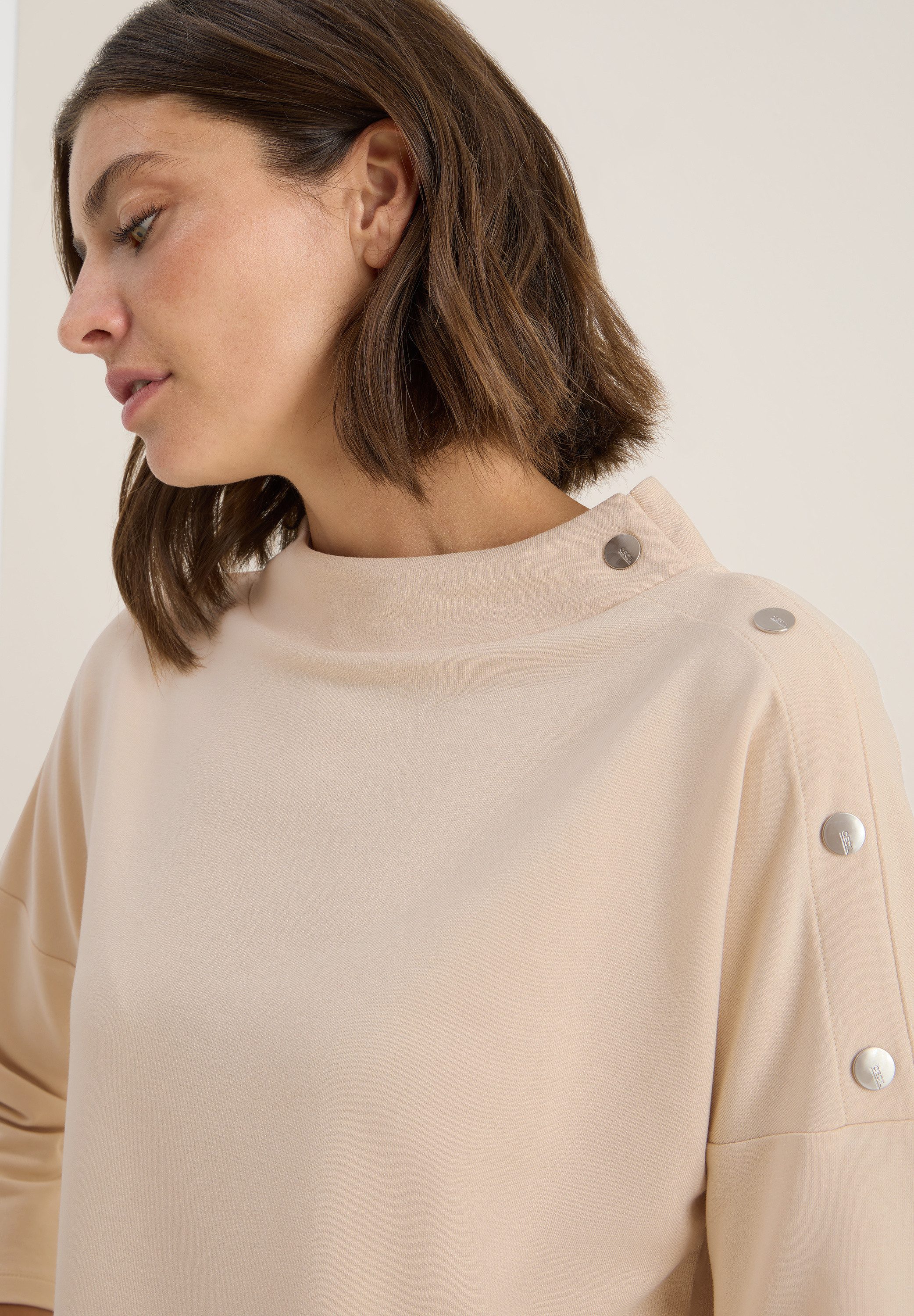 CECIL 3/4-Arm-Shirt mit Knopfdetail günstig online kaufen