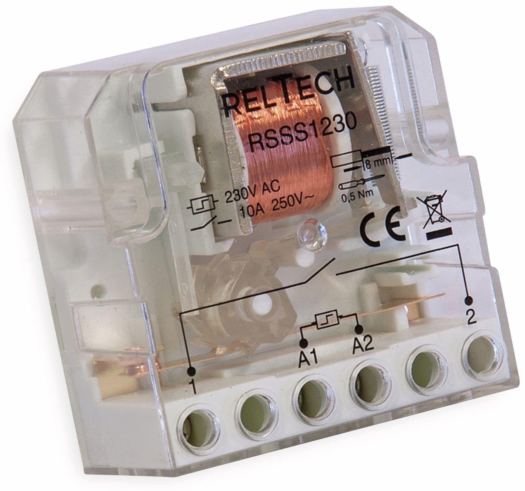 Reltech Verteilerbox RELTECH Stromstoss-Schalter RSSS1230, 10A/230V, 1