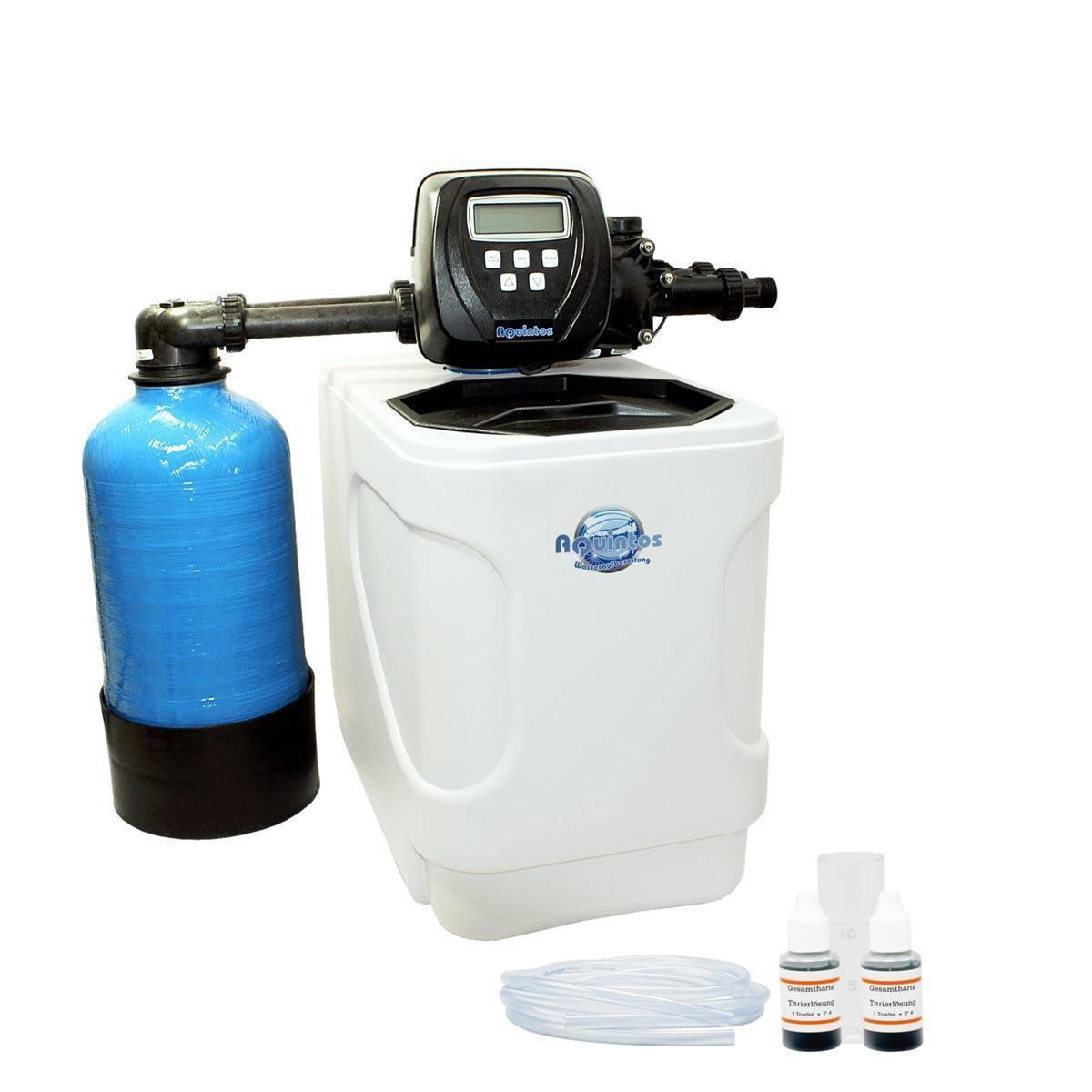 Aquintos Wasseraufbereitung Wasserhahn-Wasserfilter MKC24 TOP- Line Twin Wasserenthärtungsanlage (Pendelverfahren, Set1), Entkalkungsanlage