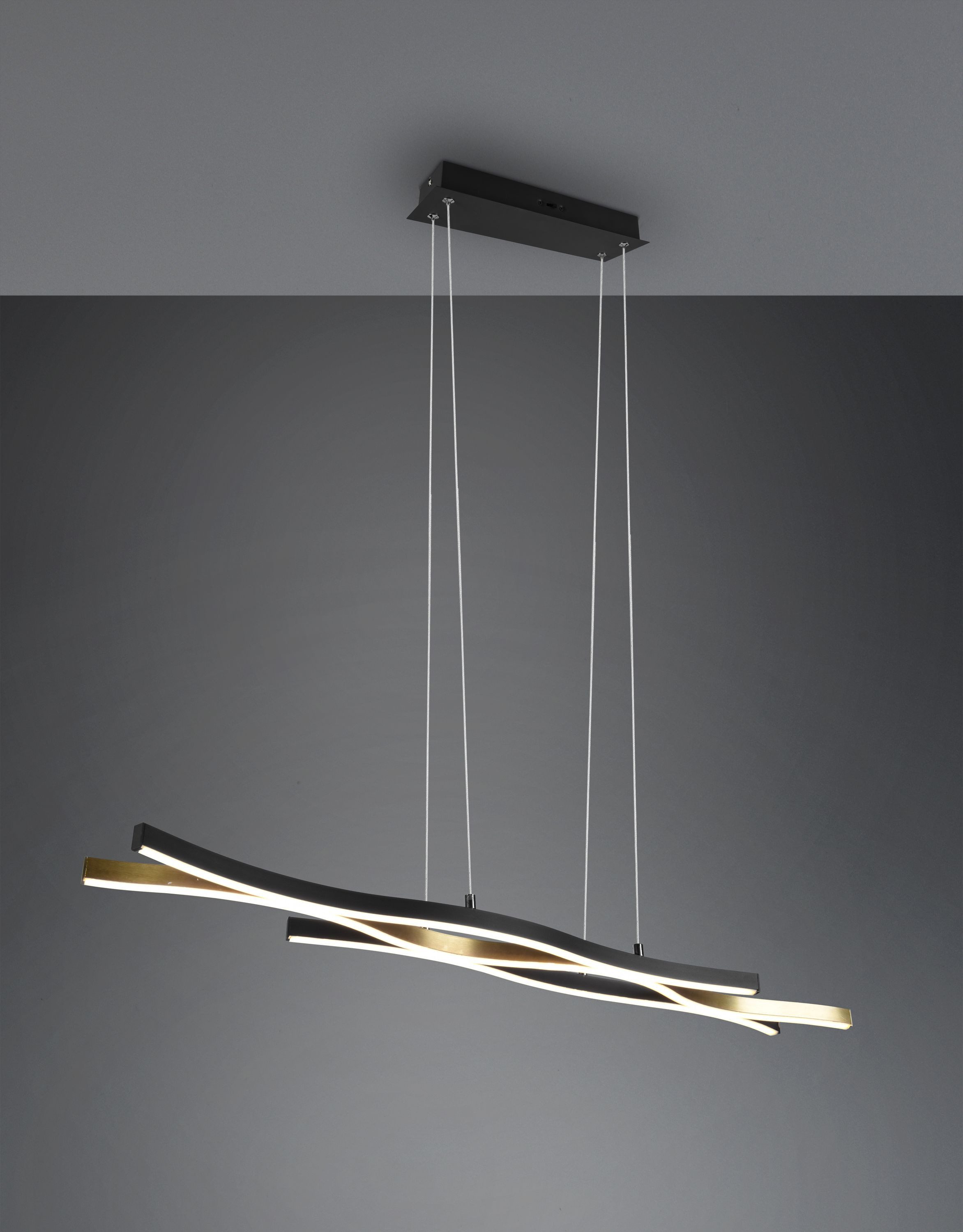 TRIO Leuchten Pendelleuchte TRIO-Leuchten Pendelleuchte BLAZE BHT 107.50x150x15.50 cm gold