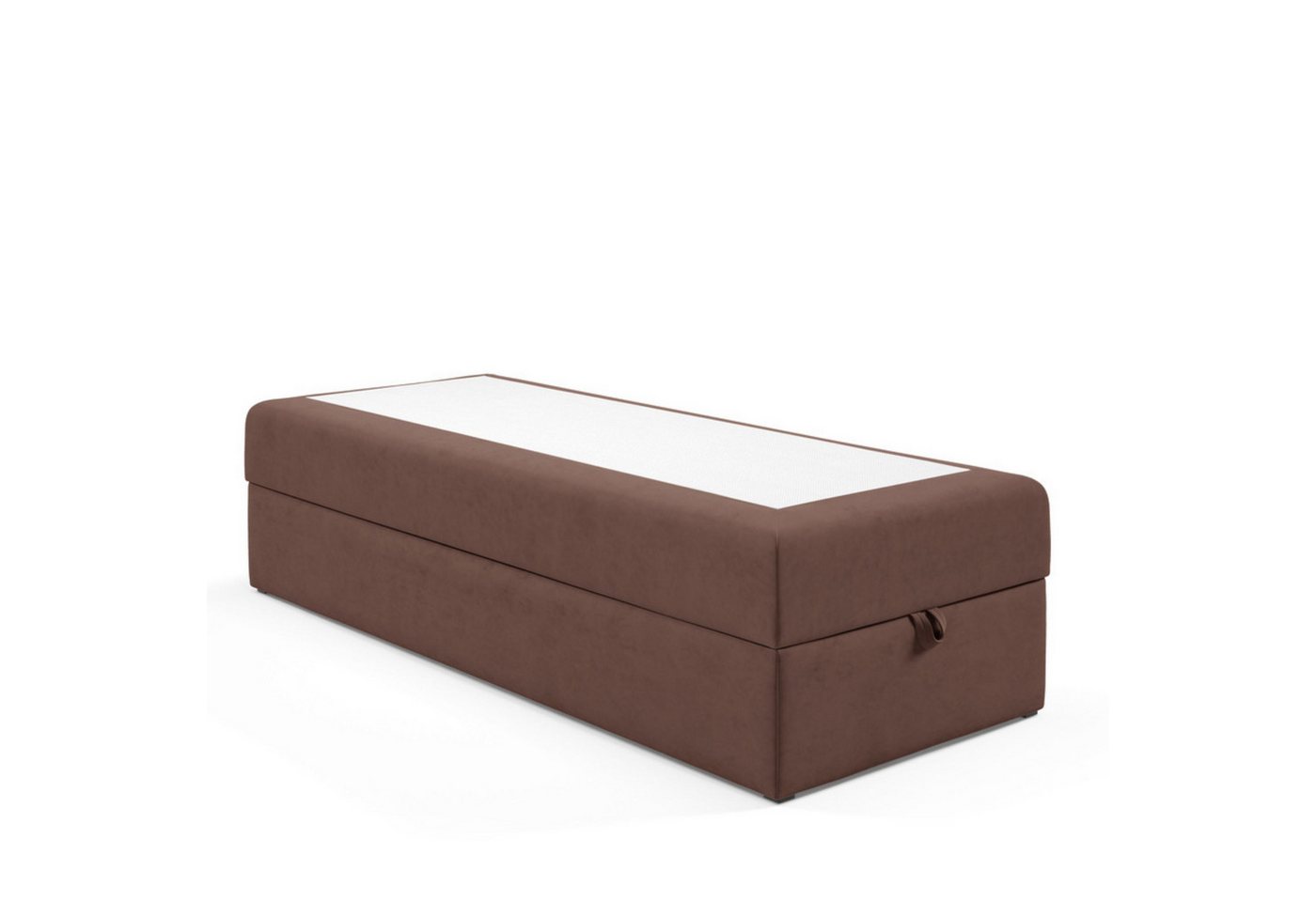 Best for Home Boxspringbett Single-Box Bett mit Bonell H3 Matratze & Stauraum (Boxbett, Rahmenbett, Gästebett, Jugendbett, Kinderbett, 1-St., 70x200 80x200 90x200 100x200 cm), Integrierter Bettkasten, platzsparendes Design