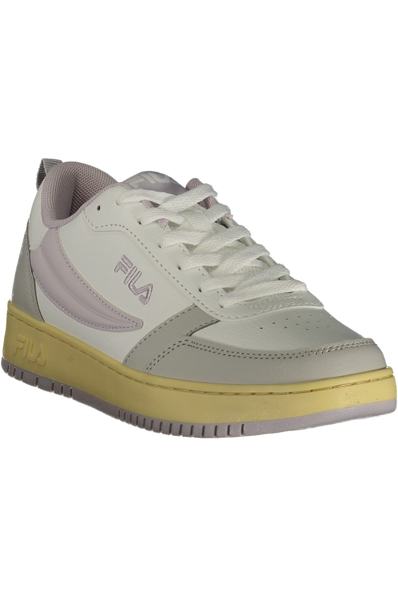 Fila Sneaker Weißer Damen Sportschuh mit Flieder-Details und