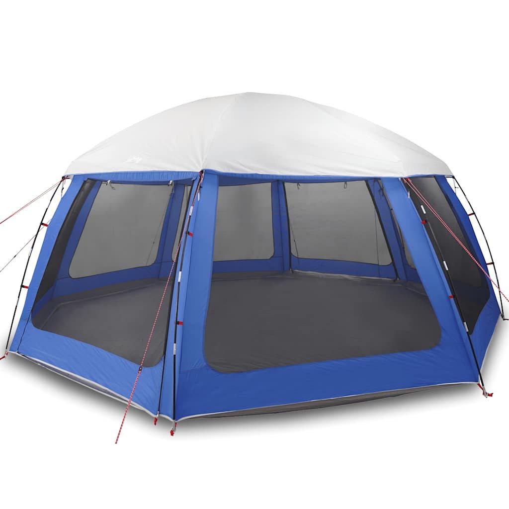 Faltzelt Poolzelt mit abnehmbarem Überzelt Netzwänden Azurblau 612x612cm