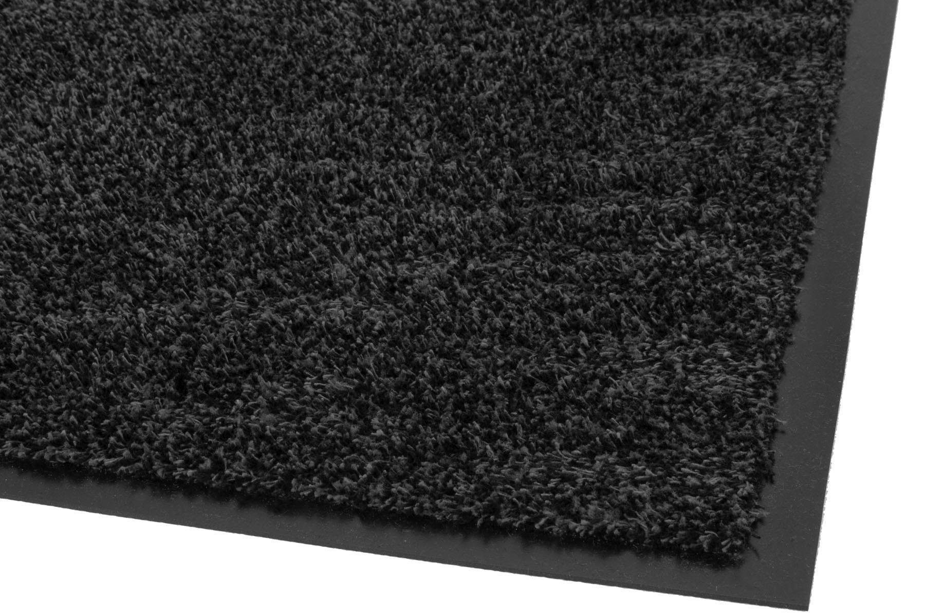 Primaflor-Ideen geeignet, waschbar FLEXI, Schmutzfangmatte, und Outdoor 9 in rechteckig, Fußmatte schwarz/graphit mm, In- Höhe: Textil,