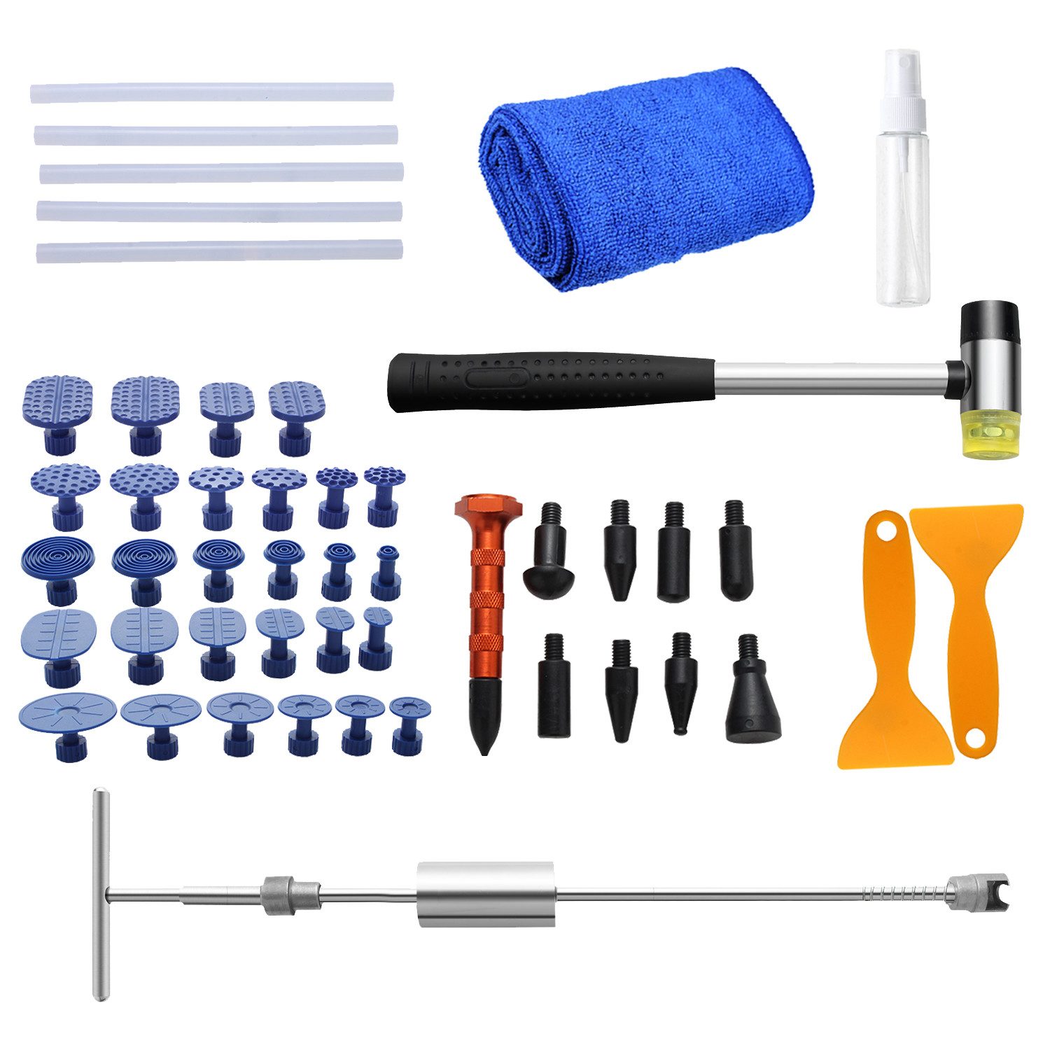 Multitool 48x Ausbeulwerkzeug Set Auto Reparatur Beulen Dellenlifter Ausbeul