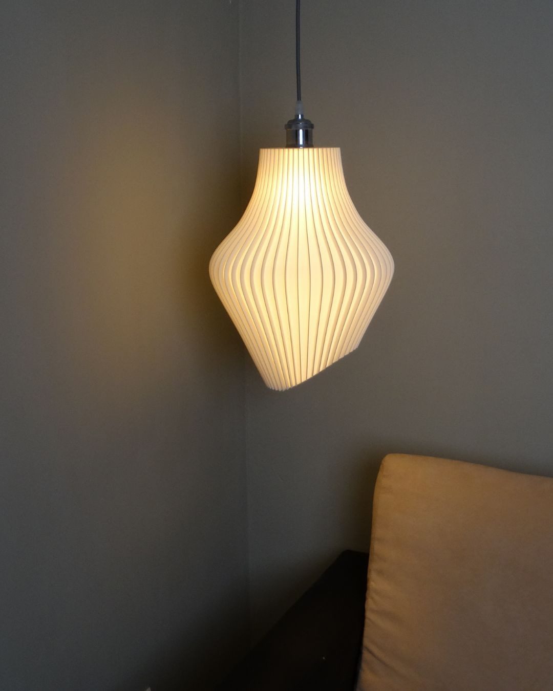 Roomberry Lampenschirm Lunis Lampenschirm für Hängelampen, inkl. E27 Deckenfassung, Lampenschirm passend für E27 Lampenfassungen