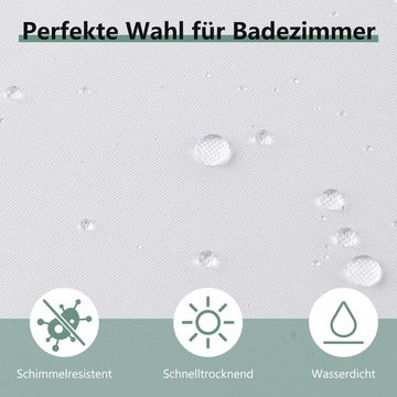 Coonoor Duschvorhang Wasserdichter, schimmelresistenter und antibakterieller Duschvorhang Breite 180 cm, Waschbar Schnell trocknend