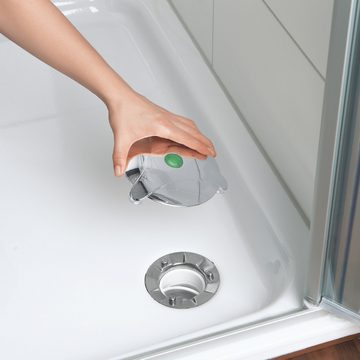 Abfluss-Fee Duschablauf Verschlussstopfen 'Dusche', 1-tlg., Inkl. 2 Duftsteinen und 2 Haarfängern, Einfach und effektiv zum sauberen Duschabfluss