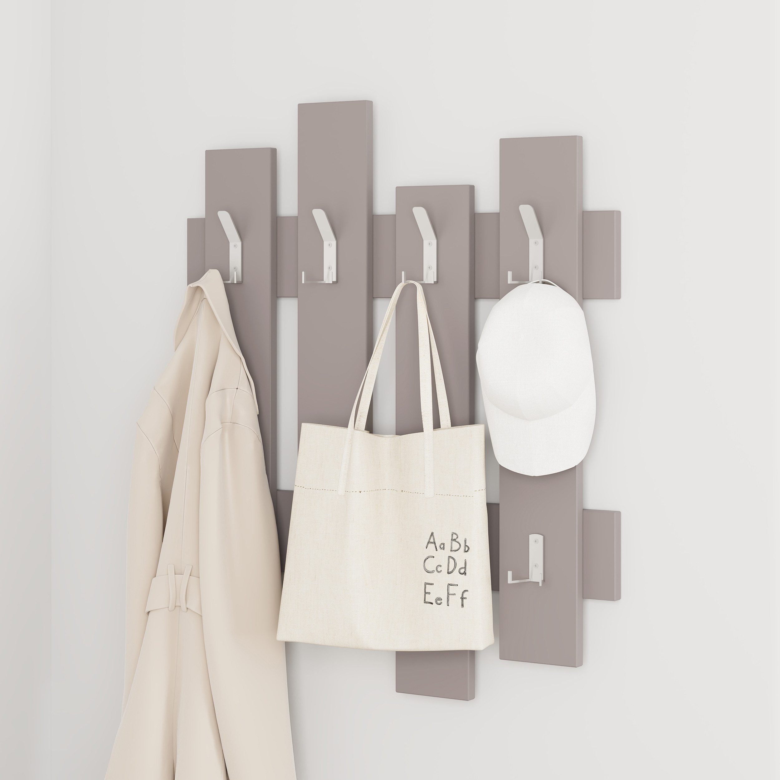 Decortie Wandgarderobe Wave, Aufhänger/ Hänger, 64 x 4 x 81 cm günstig online kaufen