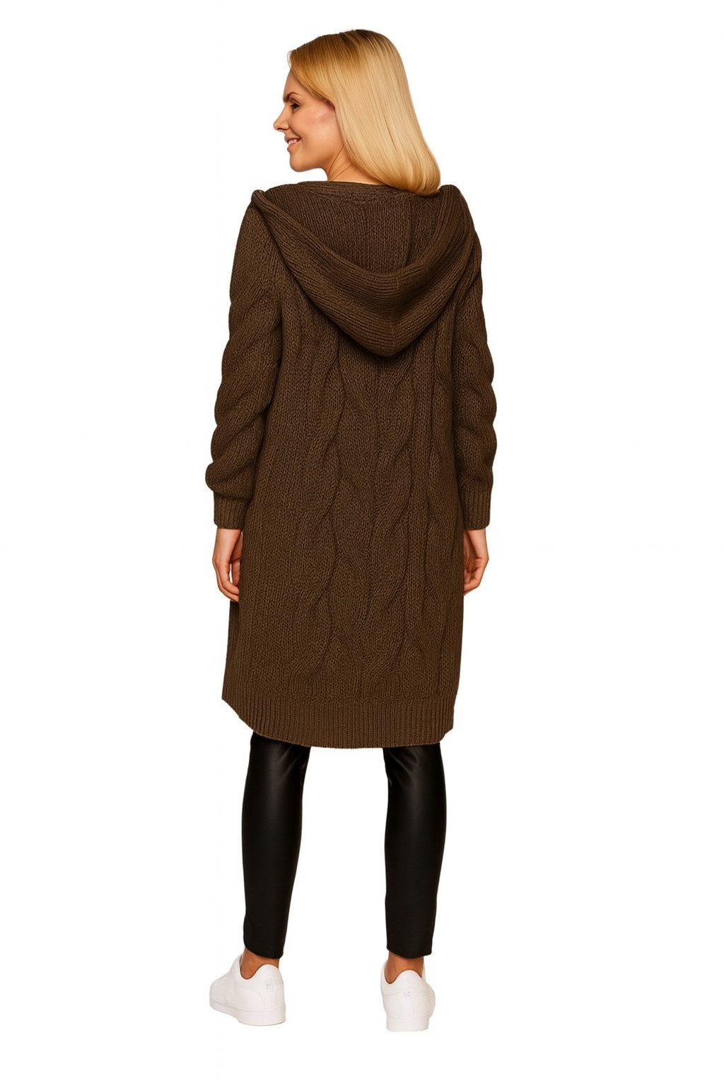 Worldclassca Kapuzenstrickjacke Worldclassca lange Strickjacke Zopfmuster C günstig online kaufen