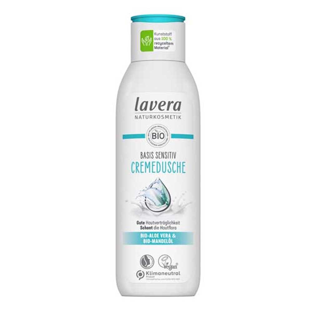 lavera Duschcreme Basis Sensitiv Cremedusche - Aloe Vera & Mandelöl 250ml