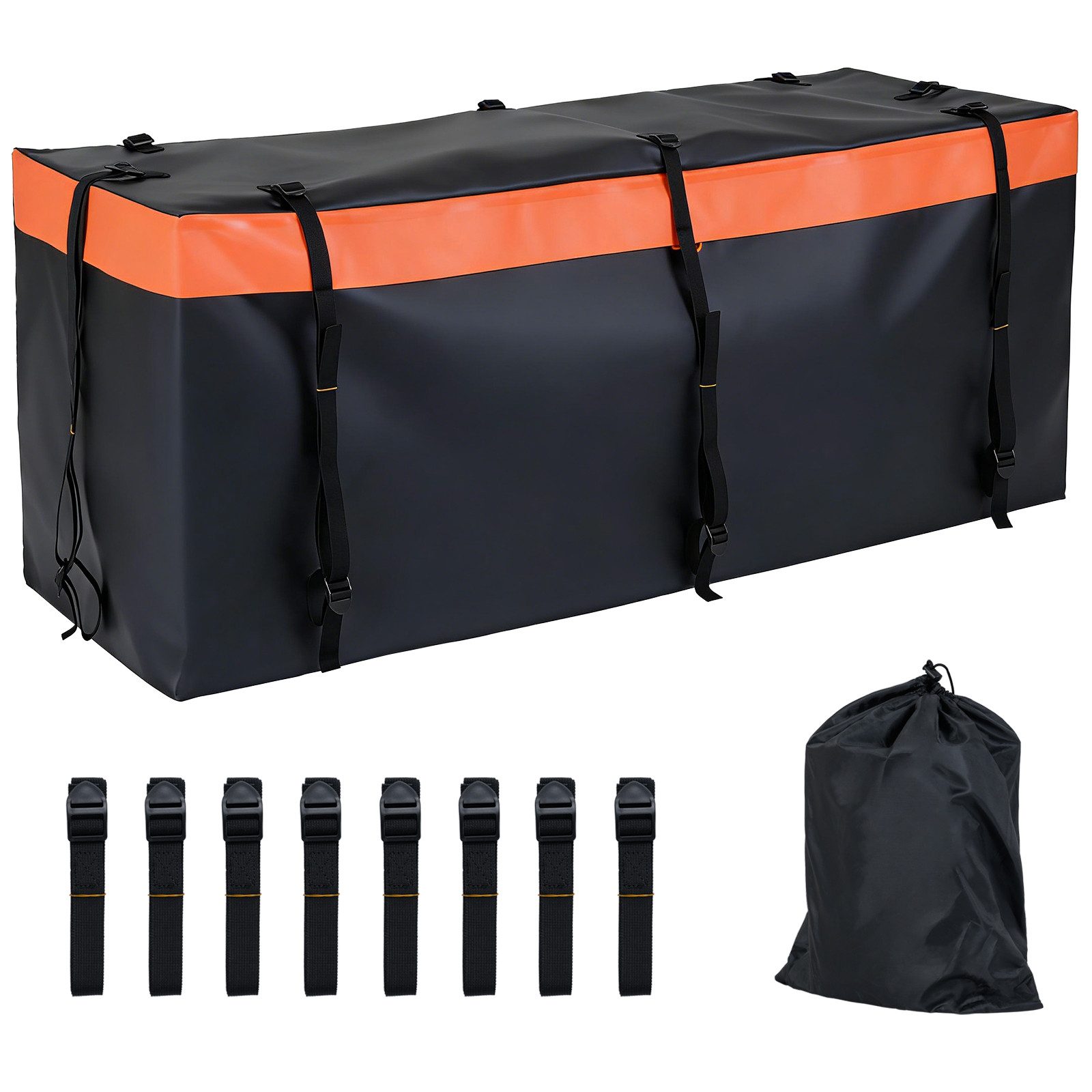 COSTWAY Dachbox, Heckbox fur auto, 455 L Auto Hintere Gepäcktasche