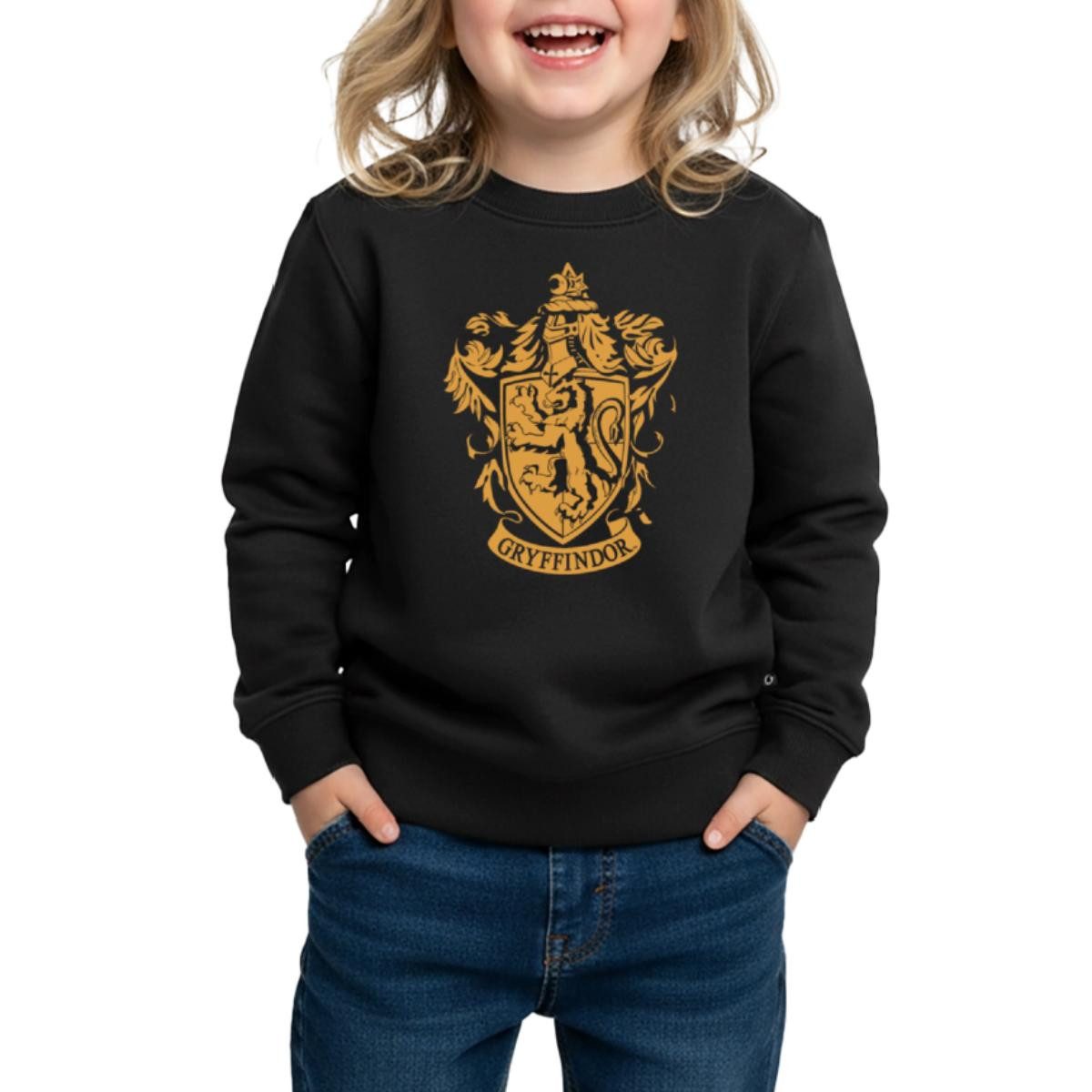 Spreadshirt Sweatshirt Harry Potter Haus Gryffindor Wappen Logo REGULAR FIT Kinder/Teenager P (1-tlg)
